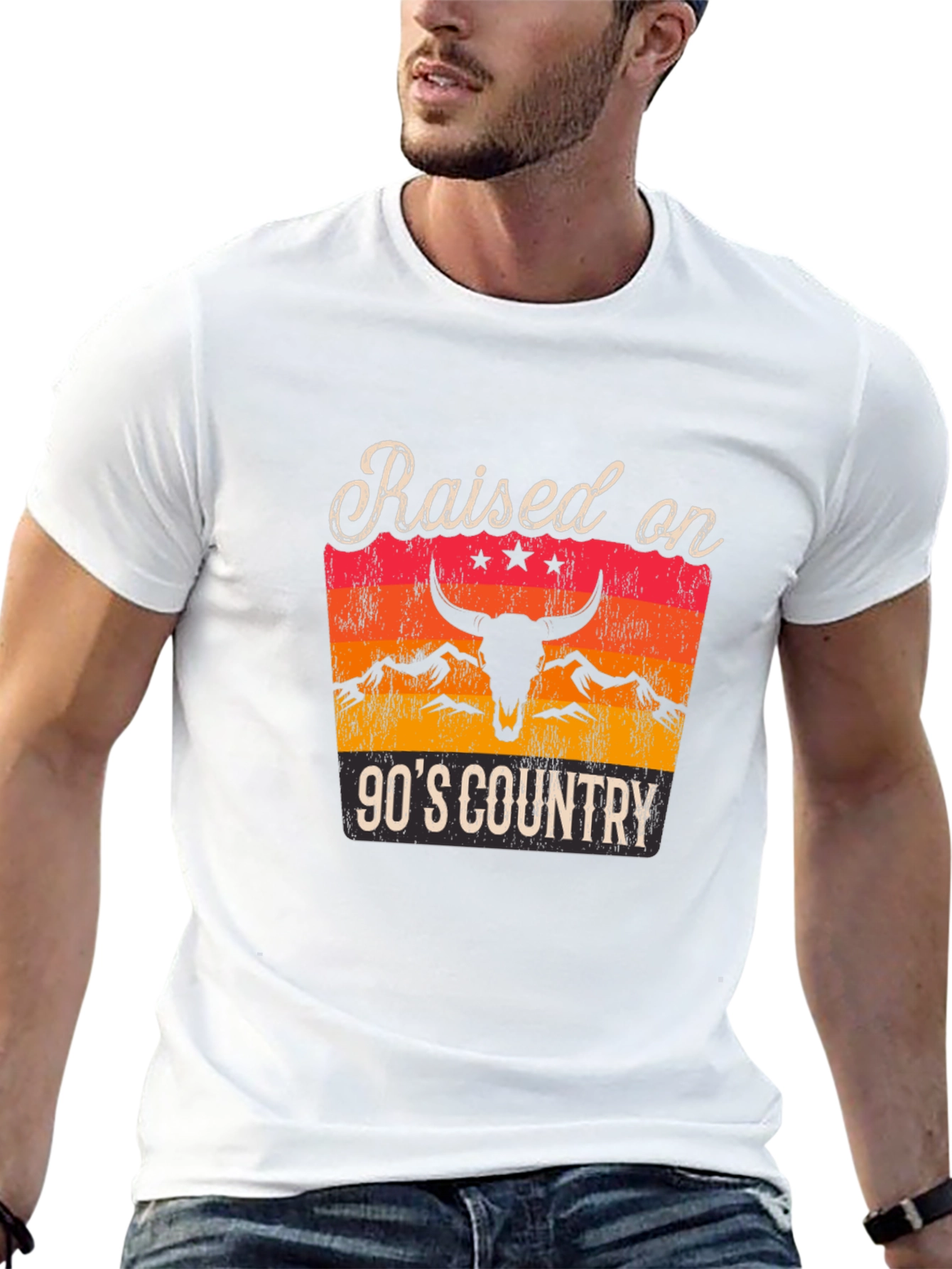 Raised on 90s Country Graphic T-Shirt