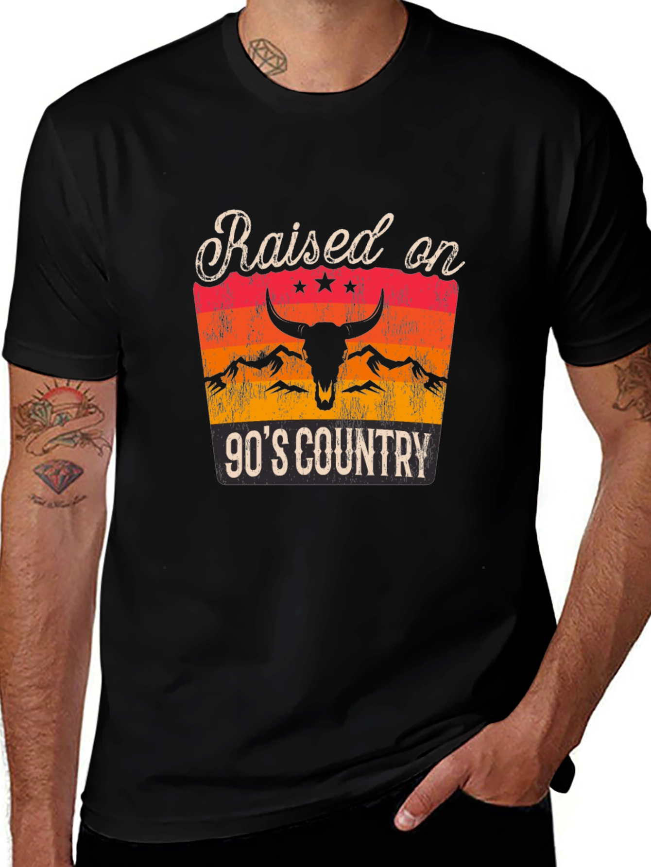Raised on 90s Country Graphic T-Shirt