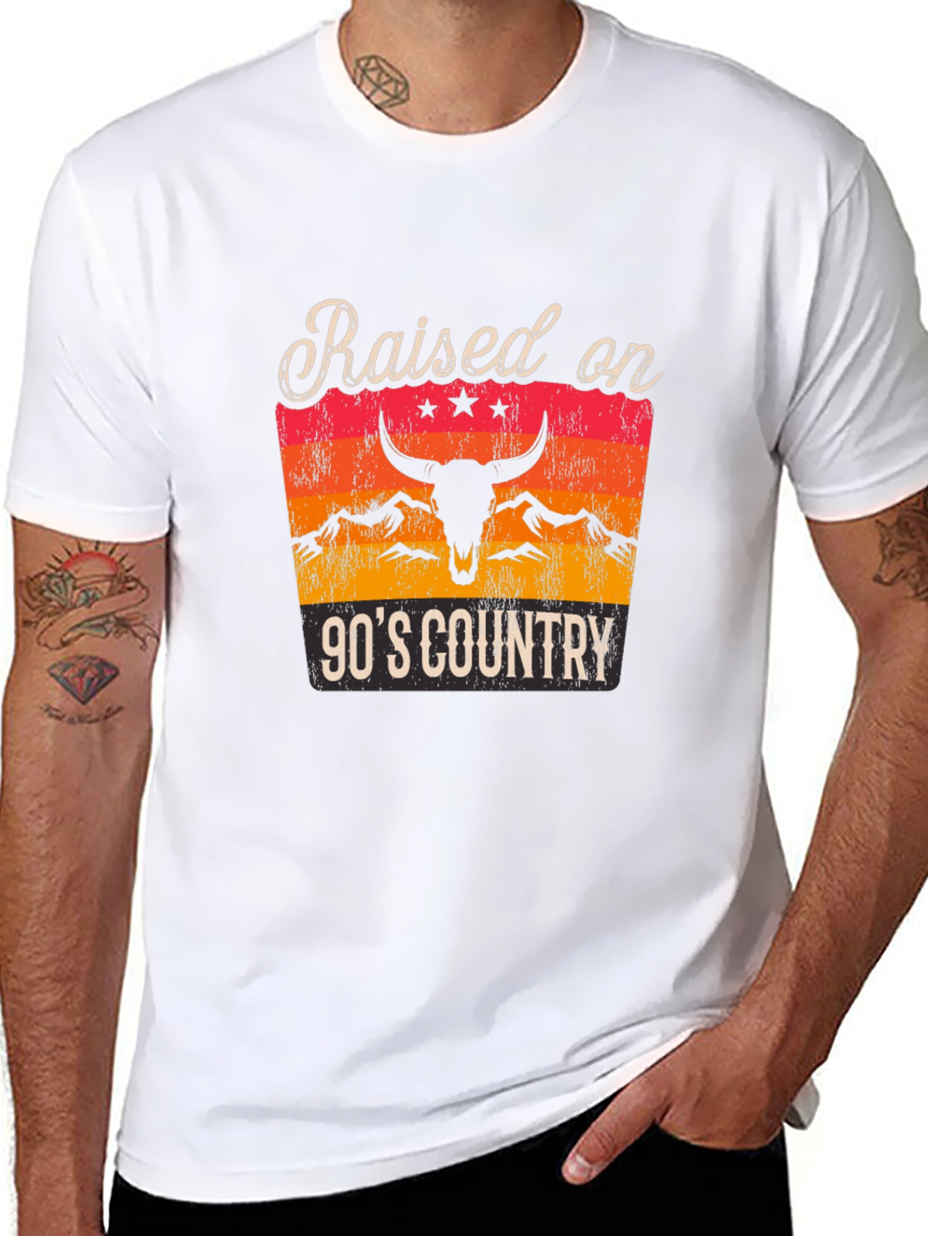 Raised on 90s Country Graphic T-Shirt