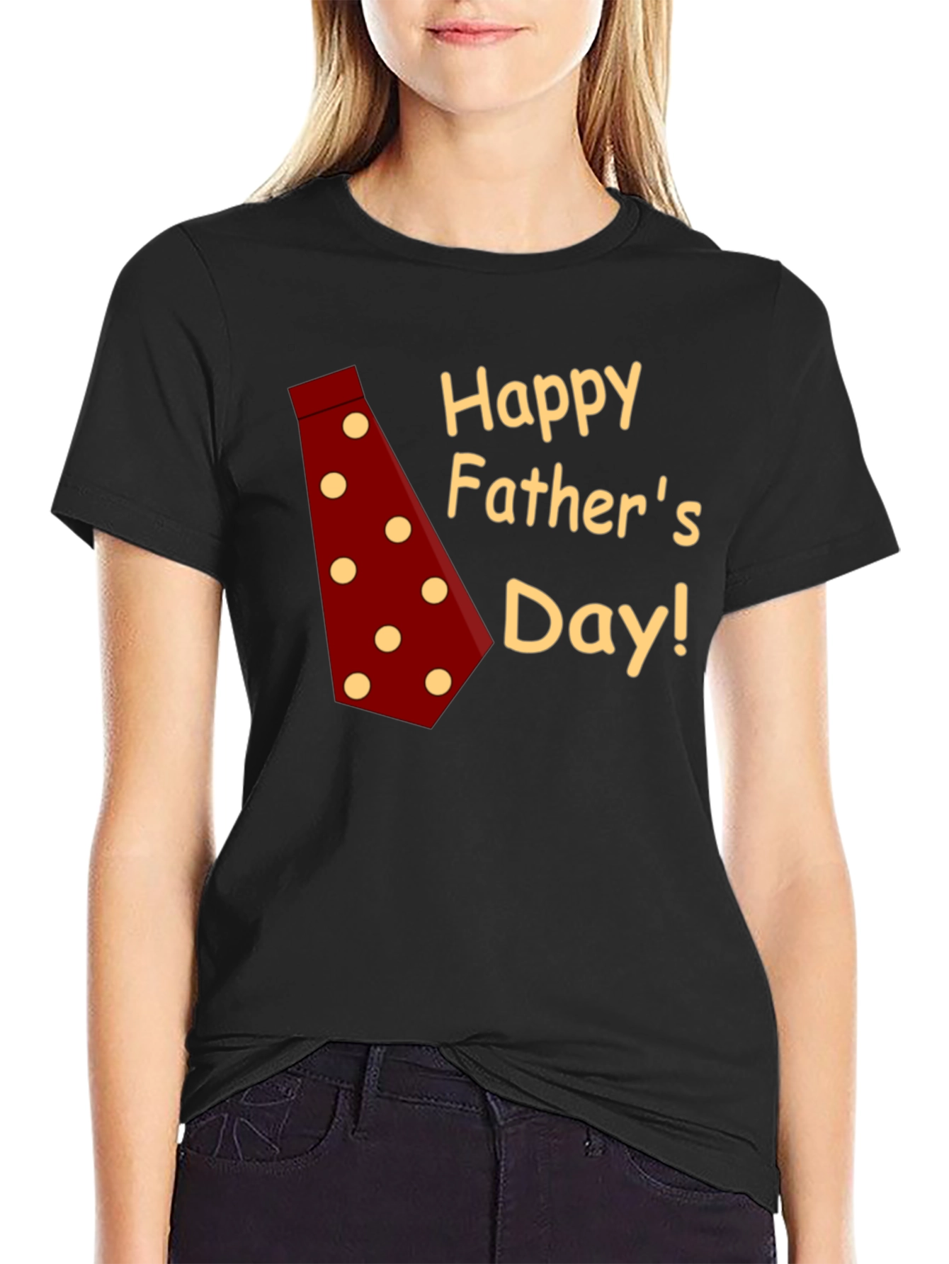 Happy Fathers Day T-Shirt - Red Tie