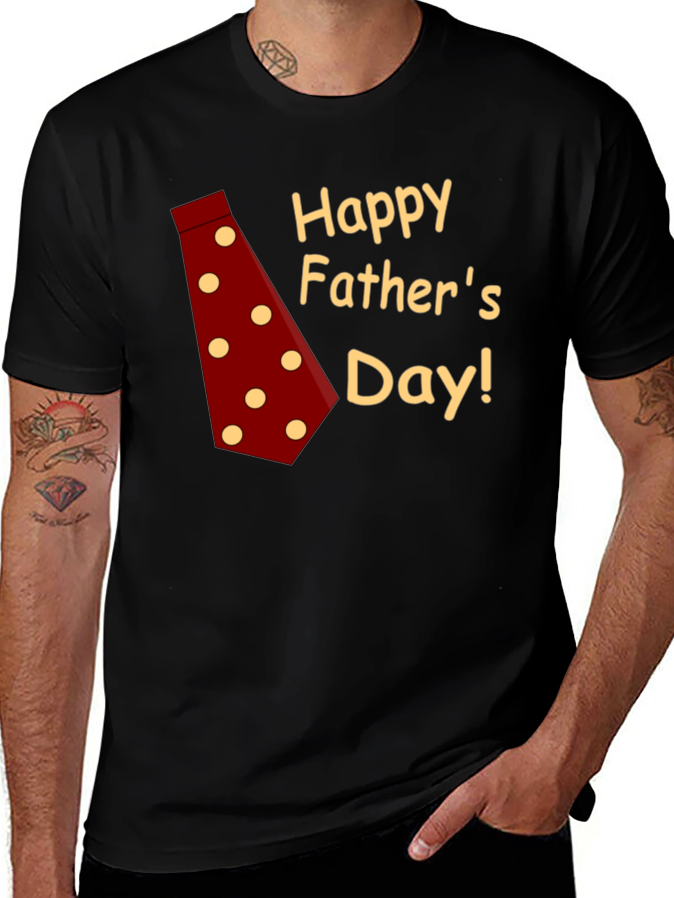 Happy Fathers Day T-Shirt - Red Tie