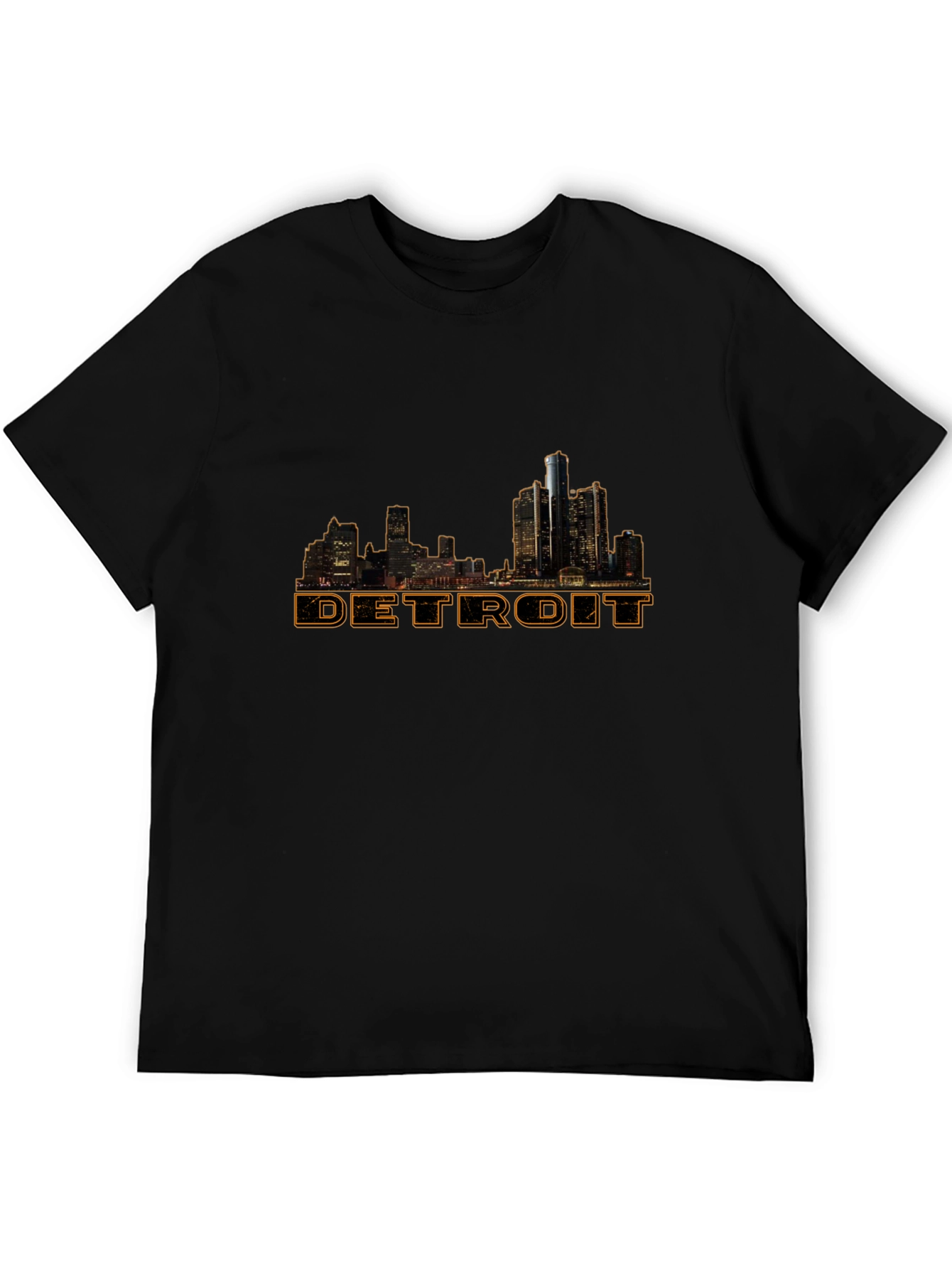 Detroit Skyline Graphic Tee - Black