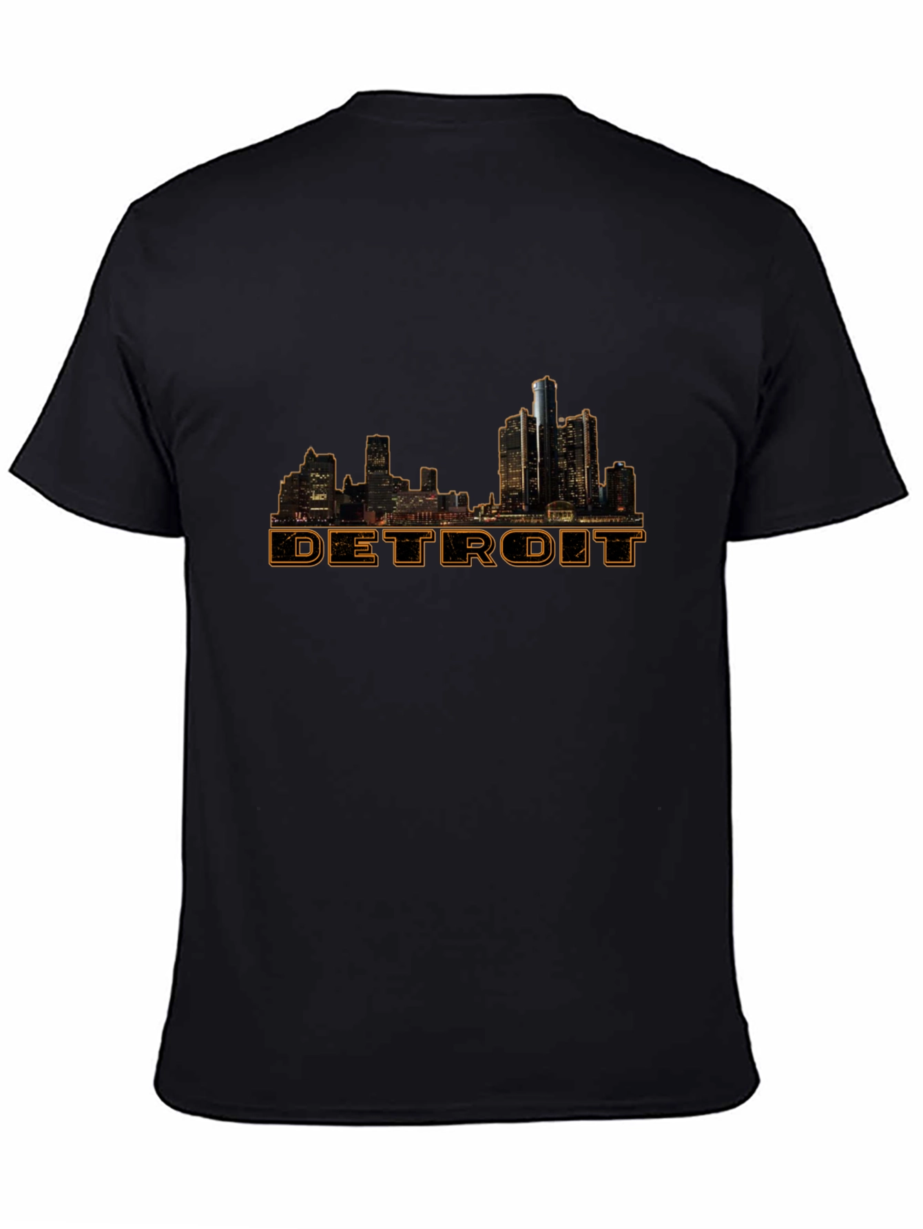 Detroit Skyline Graphic Tee - Black