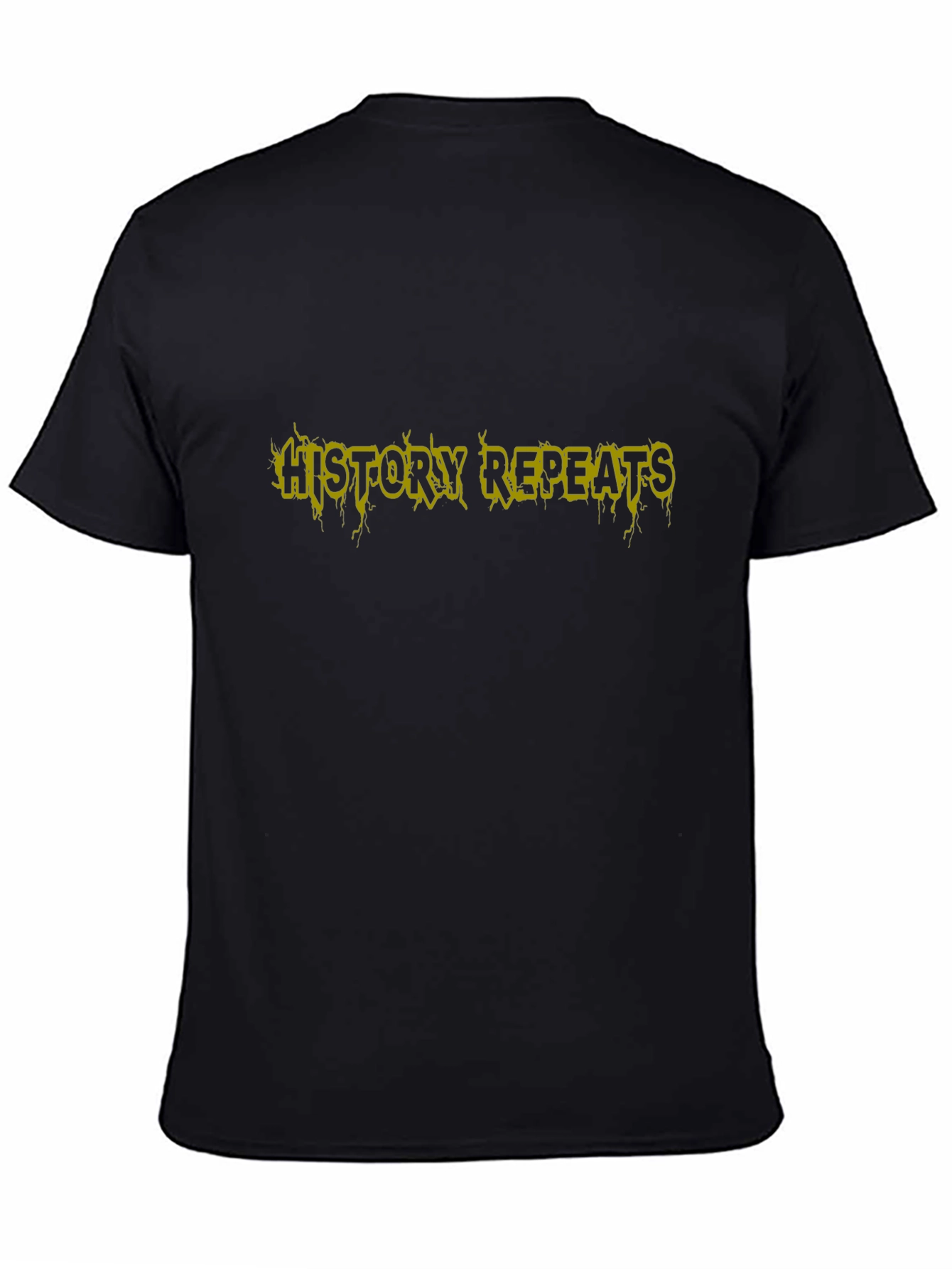 History Repeats Black T-Shirt Graphic Tee