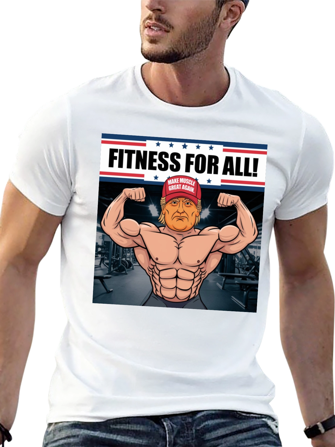 Fitness For All Trump Muscle T-Shirt
