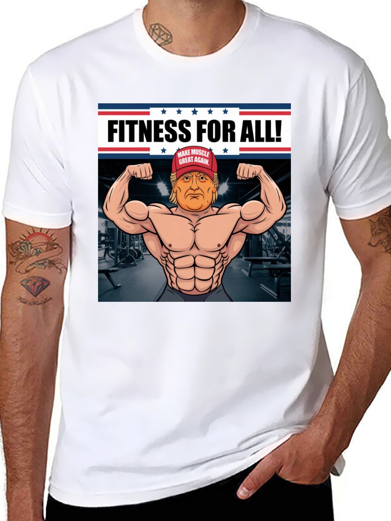 Fitness For All Trump Muscle T-Shirt