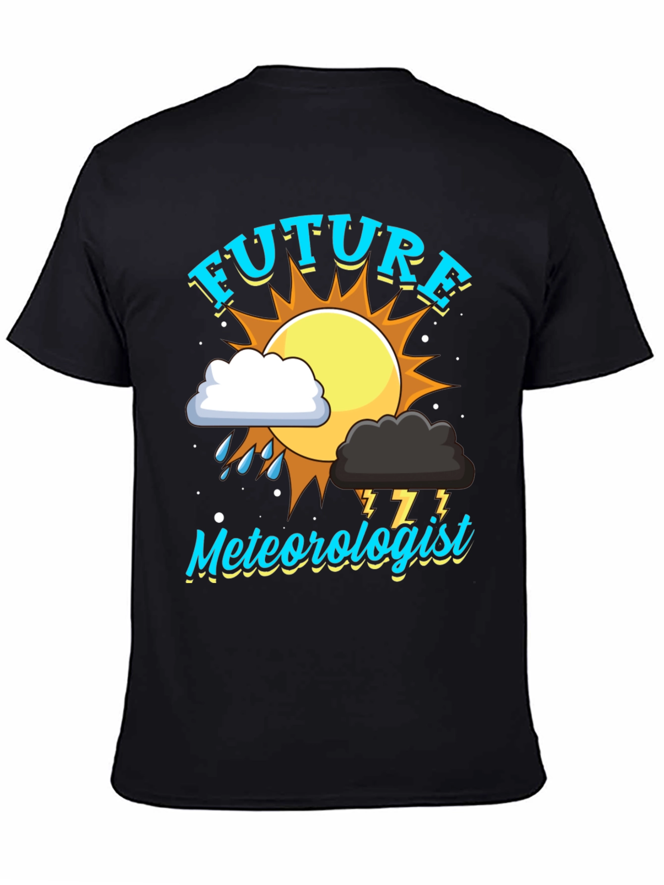 Future Meteorologist Black T-Shirt