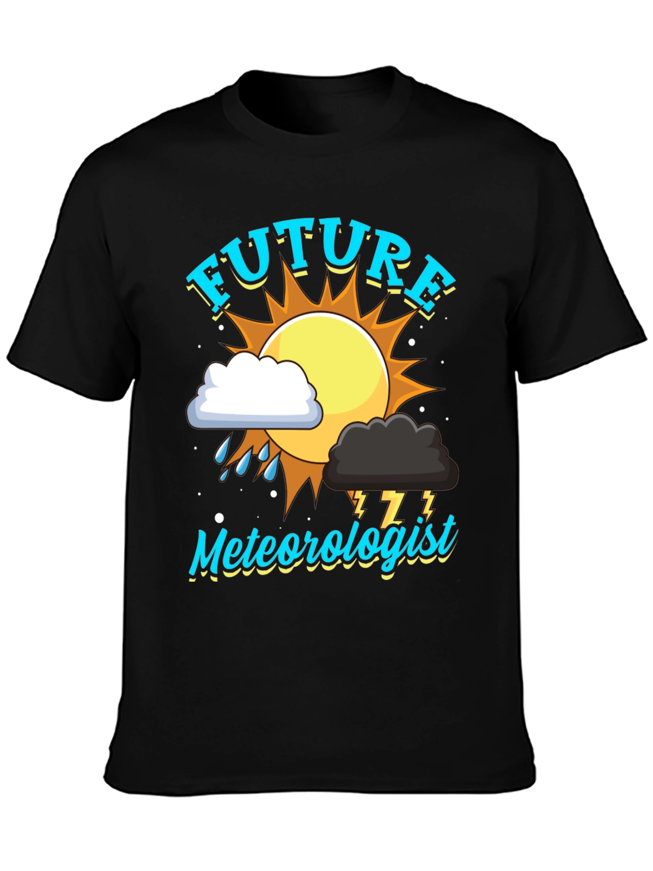Future Meteorologist Black T-Shirt