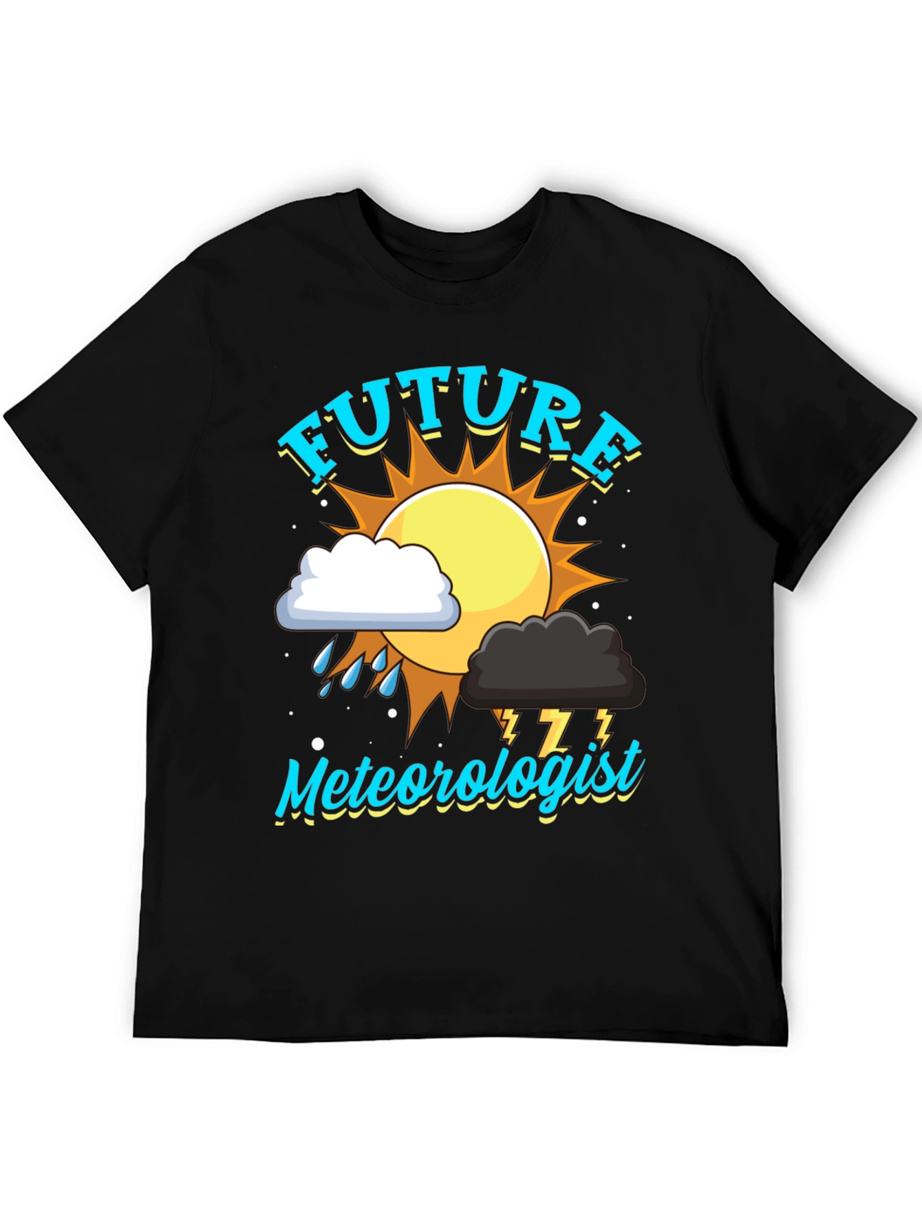 Future Meteorologist Black T-Shirt