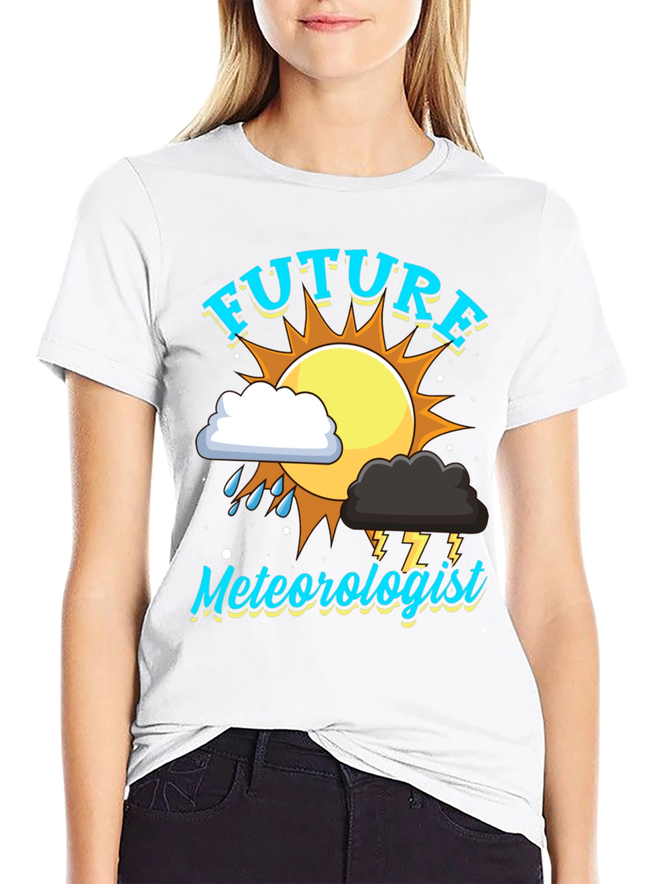 Future Meteorologist Black T-Shirt
