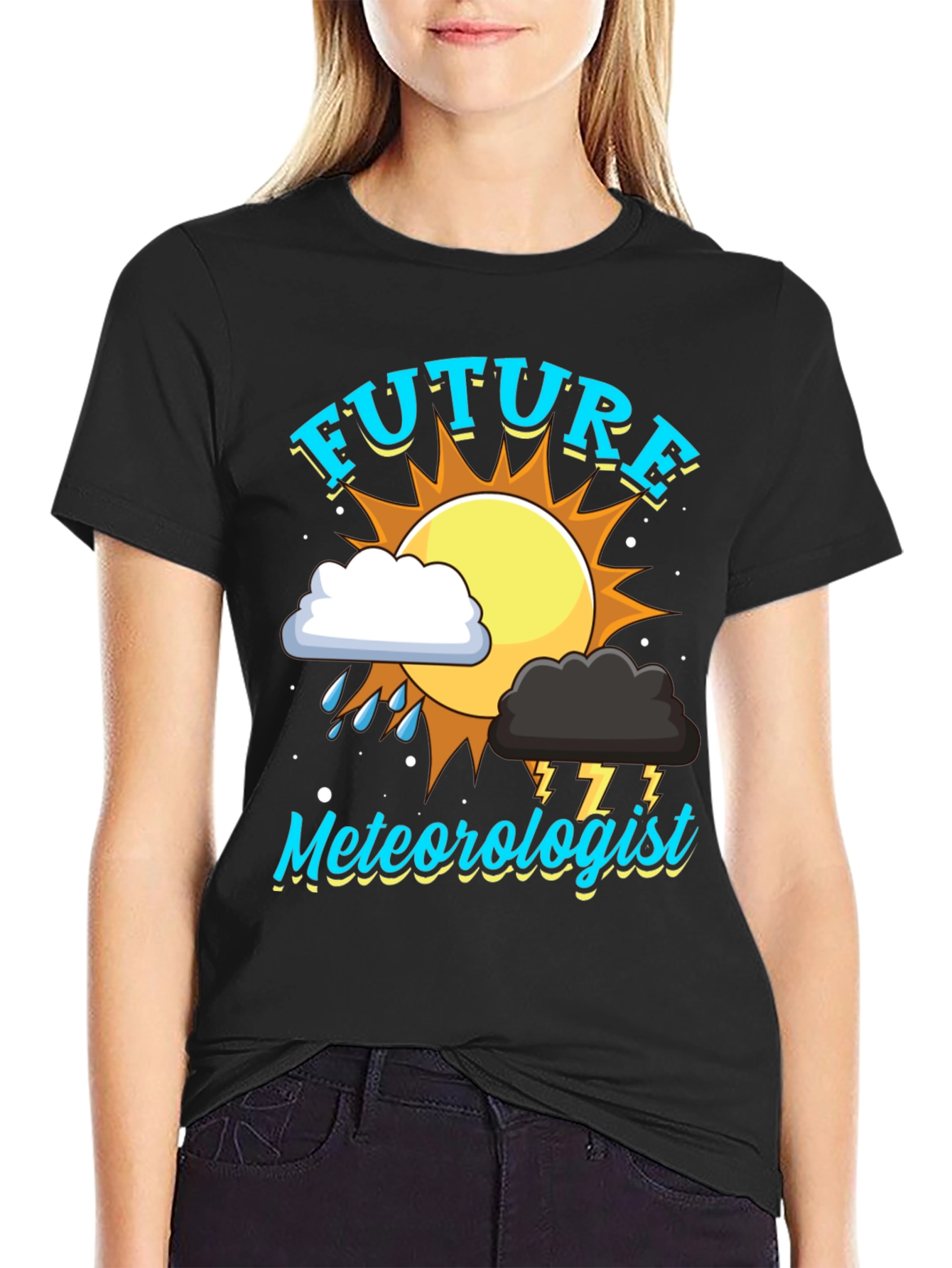 Future Meteorologist Black T-Shirt