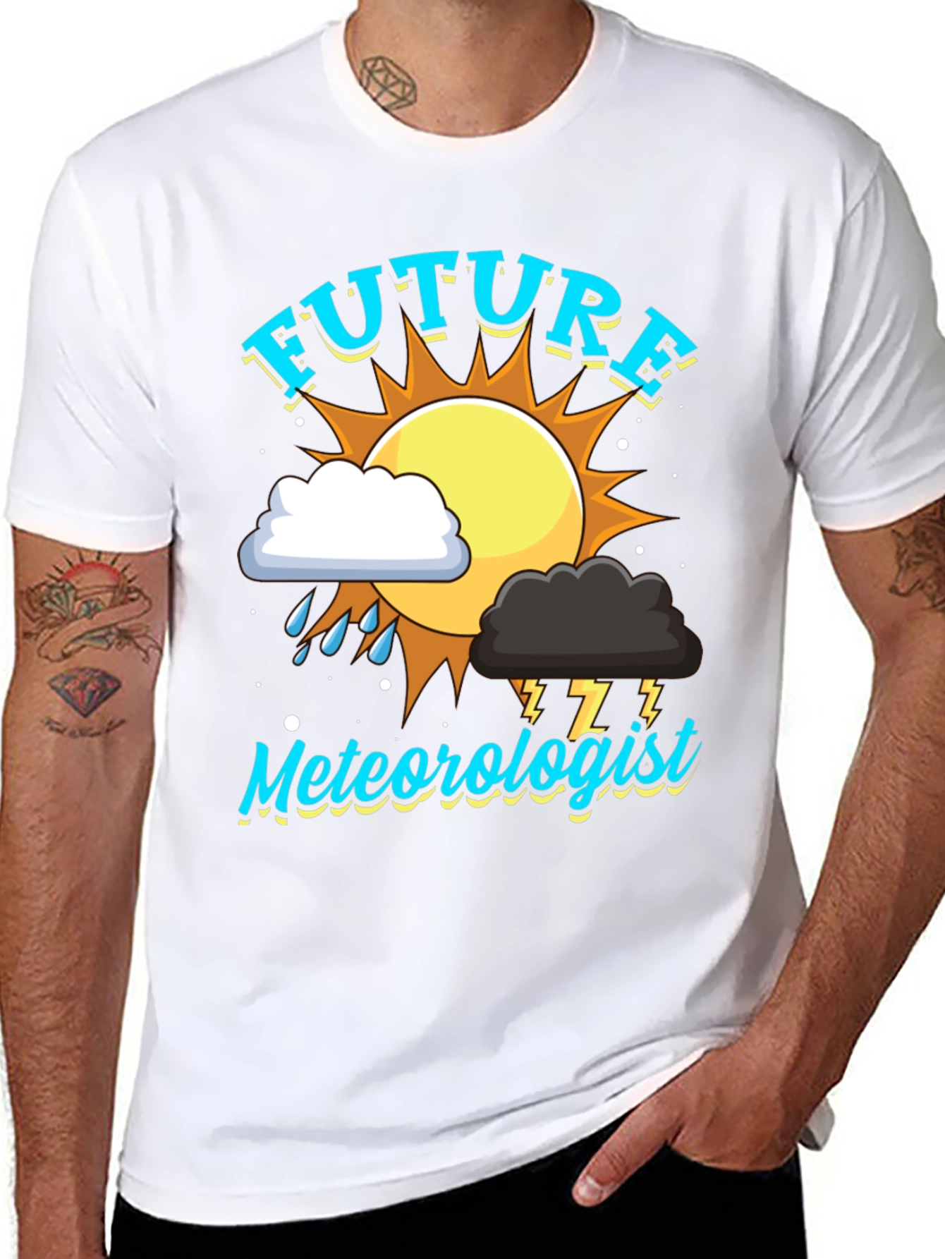 Future Meteorologist Black T-Shirt
