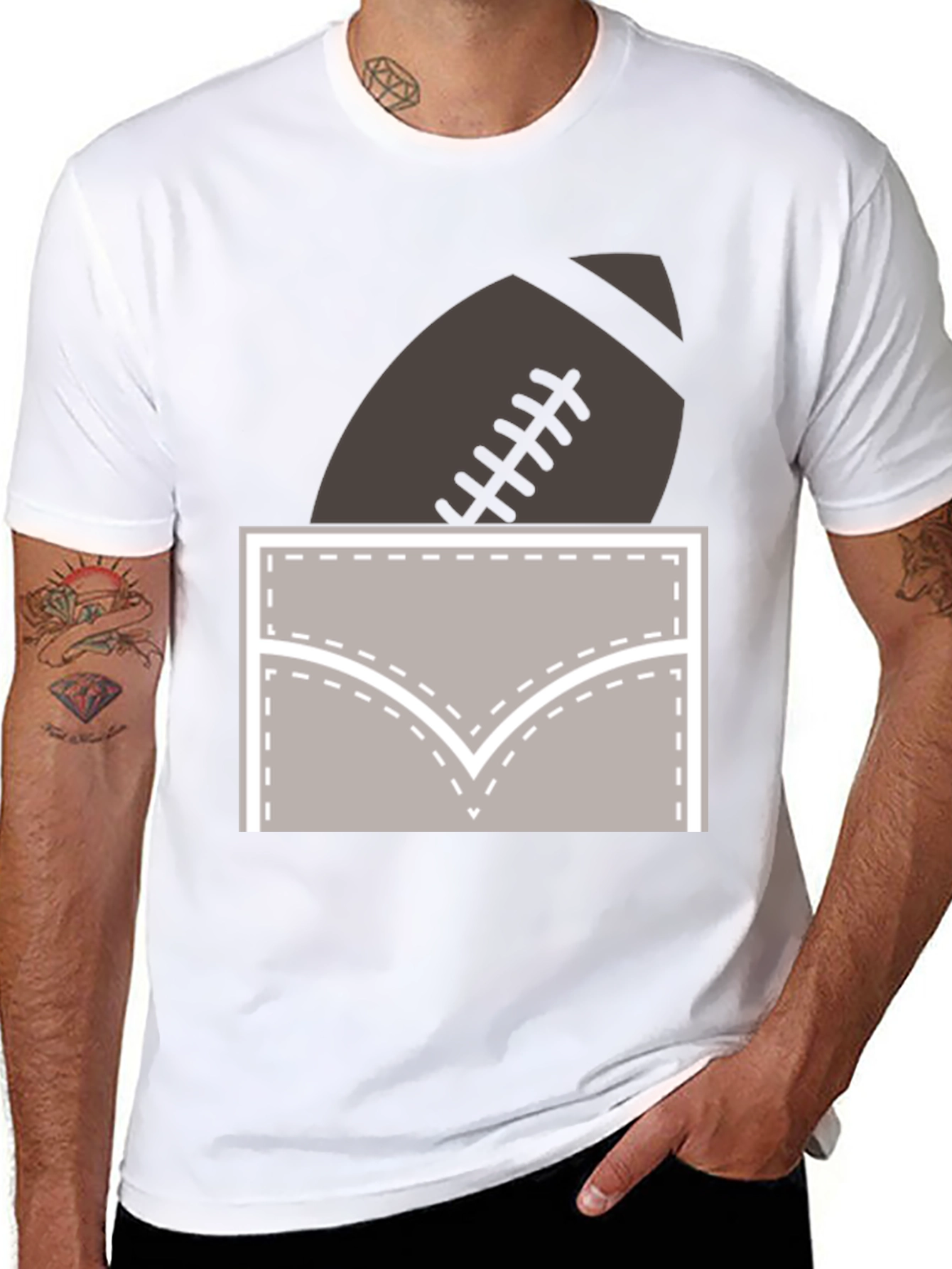 Football Pocket T-Shirt