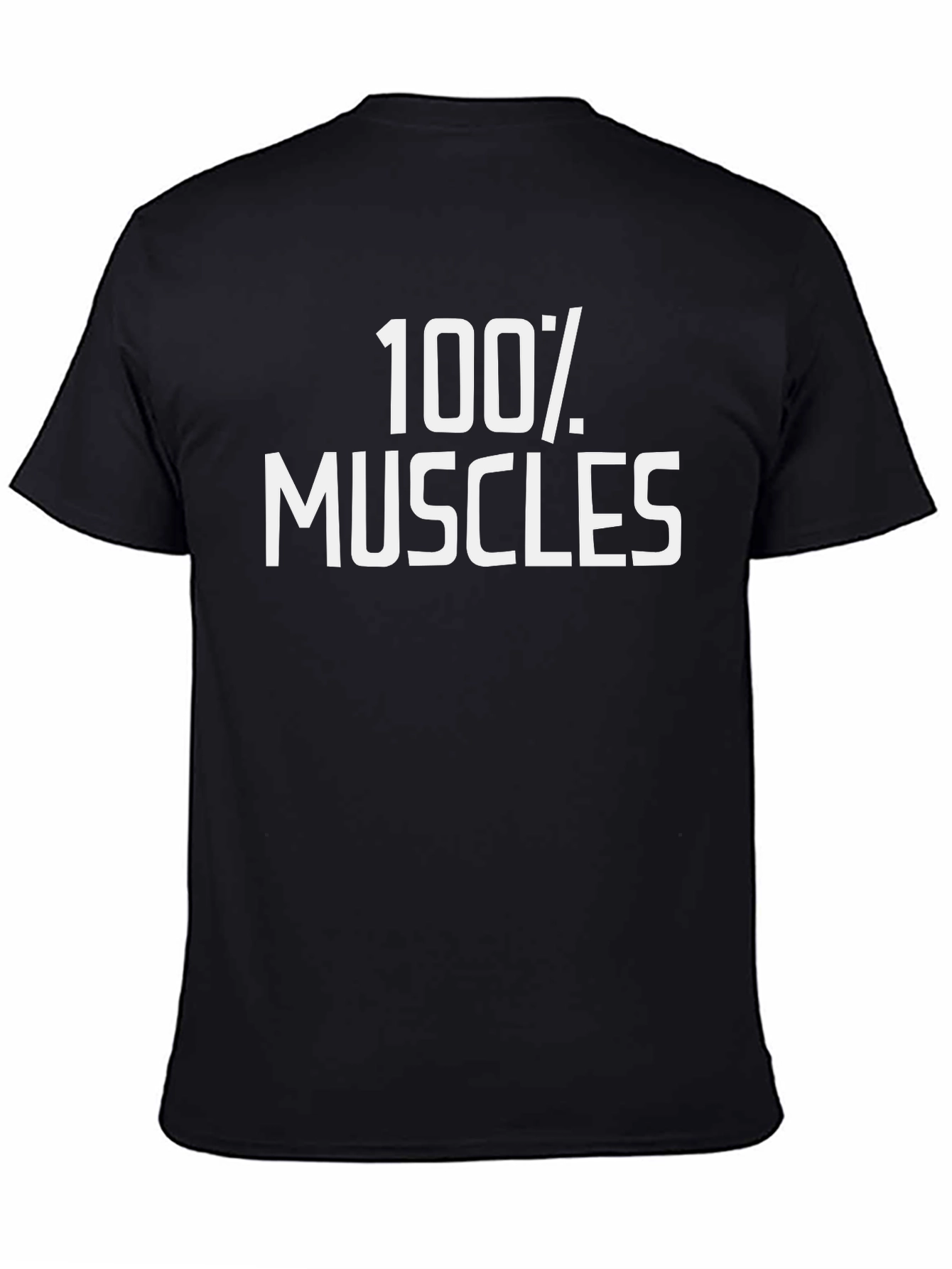 100% Muscles Graphic T-Shirt - Black