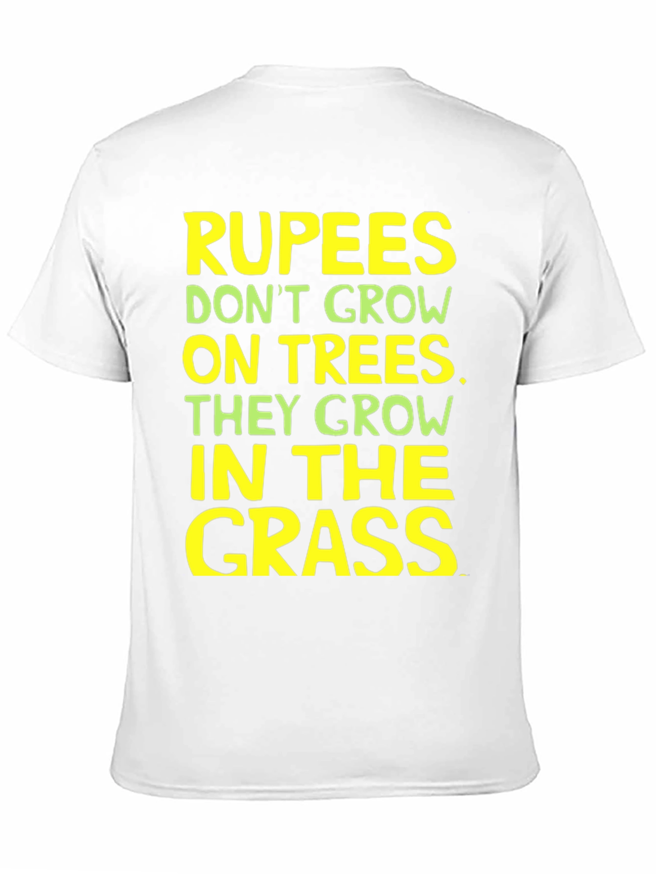 Rupees in Grass Graphic Tee - Funny Sarcastic T-Shirt