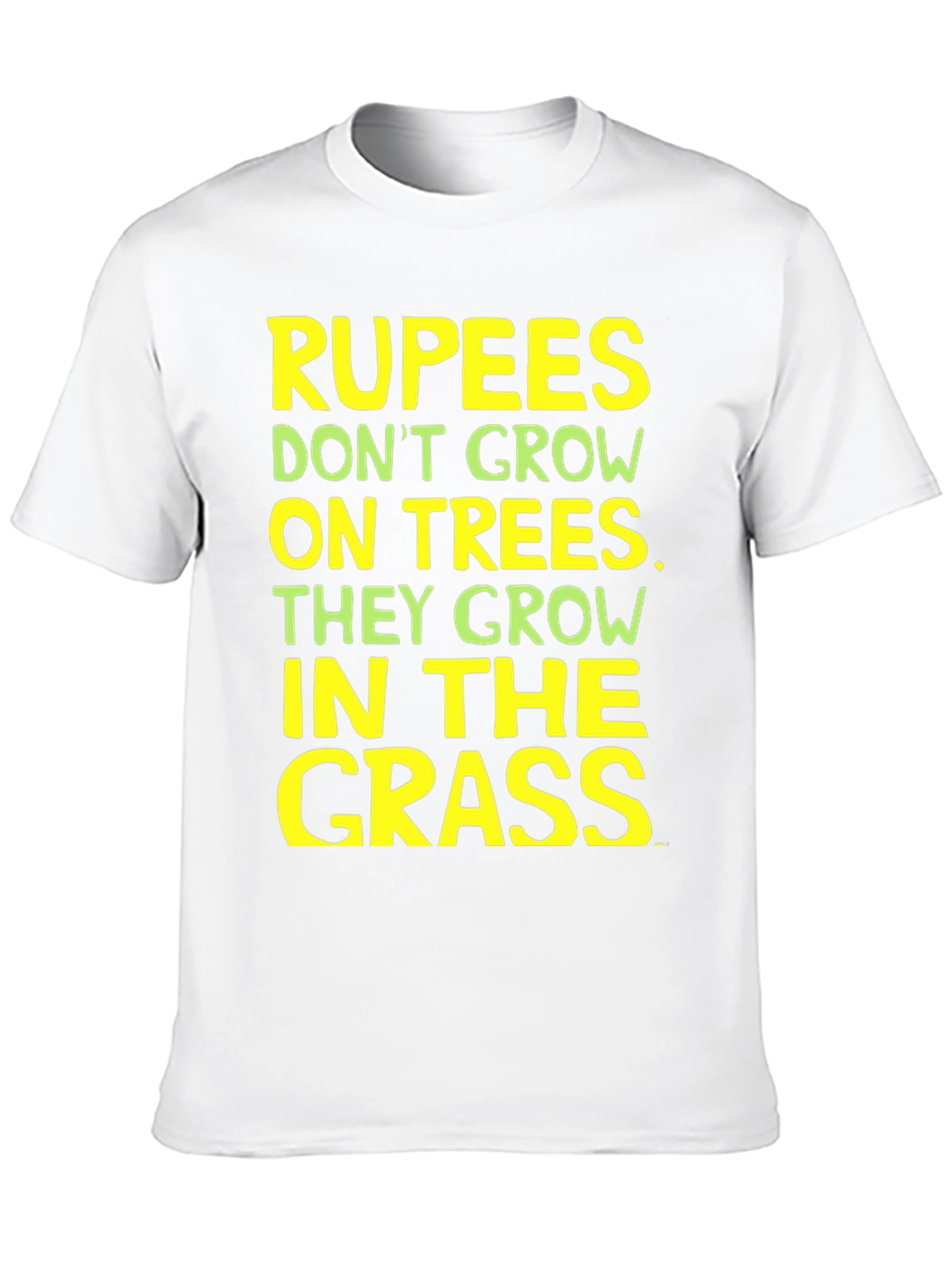 Rupees in Grass Graphic Tee - Funny Sarcastic T-Shirt