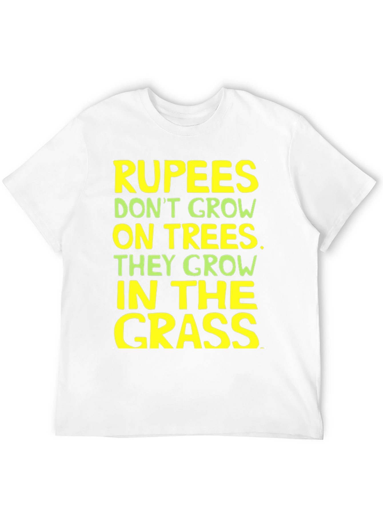 Rupees in Grass Graphic Tee - Funny Sarcastic T-Shirt