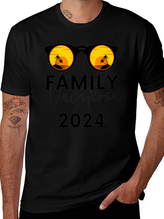 Family Vacation 2024 T-Shirt: Sunglasses & Palm Trees!