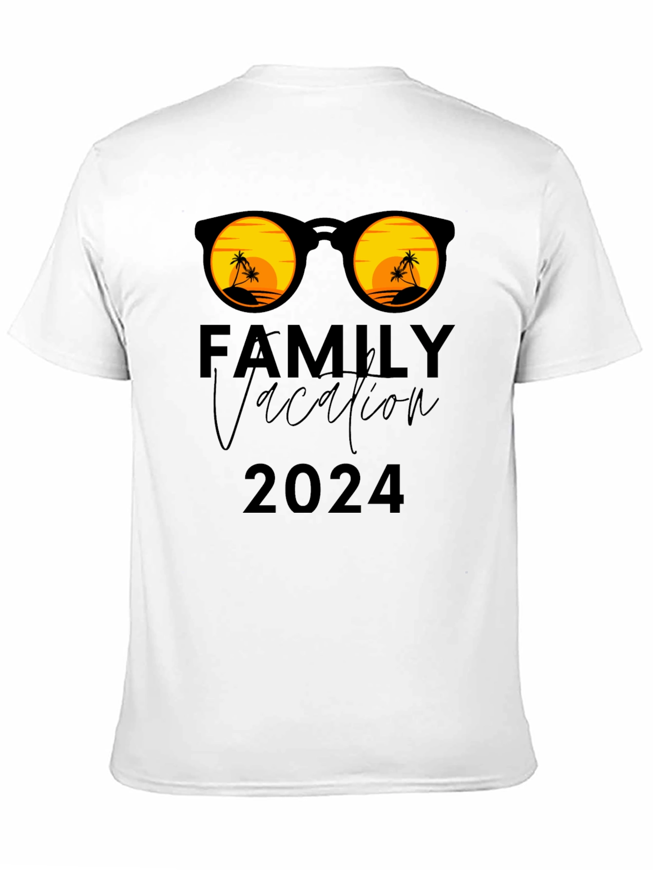Family Vacation 2024 T-Shirt: Sunglasses & Palm Trees!