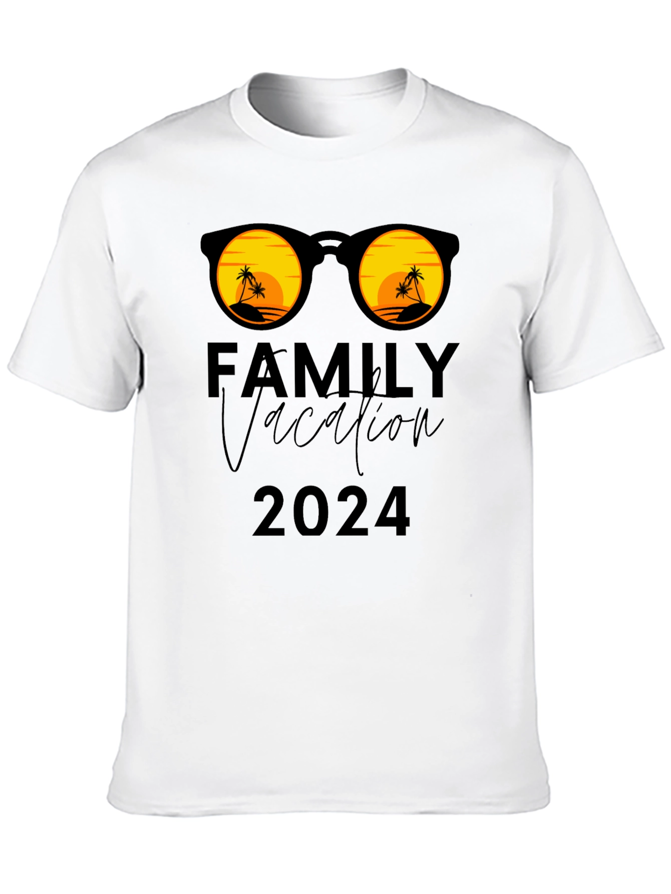 Family Vacation 2024 T-Shirt: Sunglasses & Palm Trees!