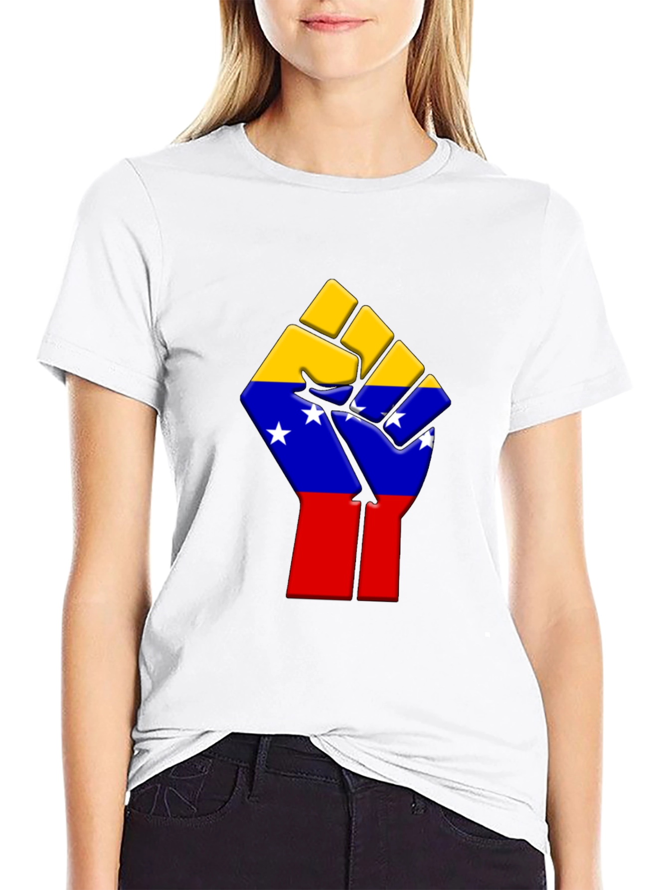 Venezuela Fist T-Shirt - Black