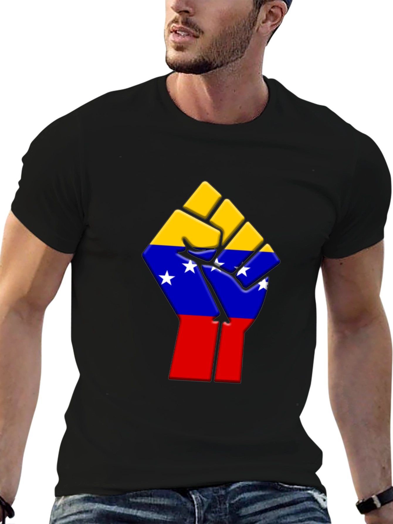 Venezuela Fist T-Shirt - Black