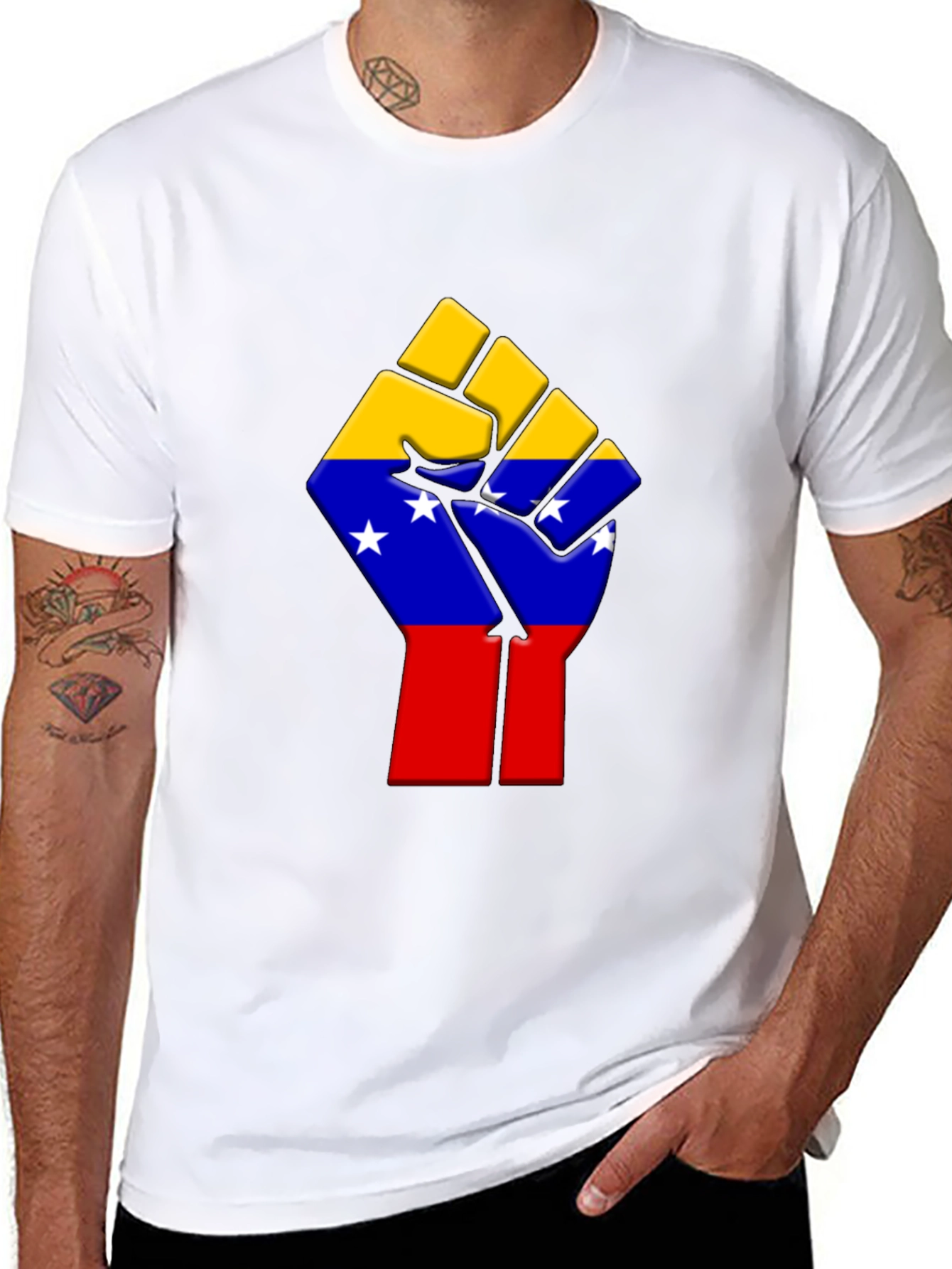 Venezuela Fist T-Shirt - Black