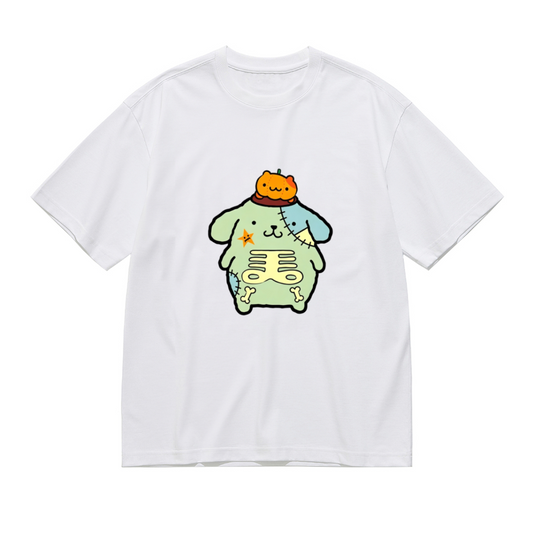 Spooky Zombie Pompompurin Halloween Theme Plus?Size Ladies Tee