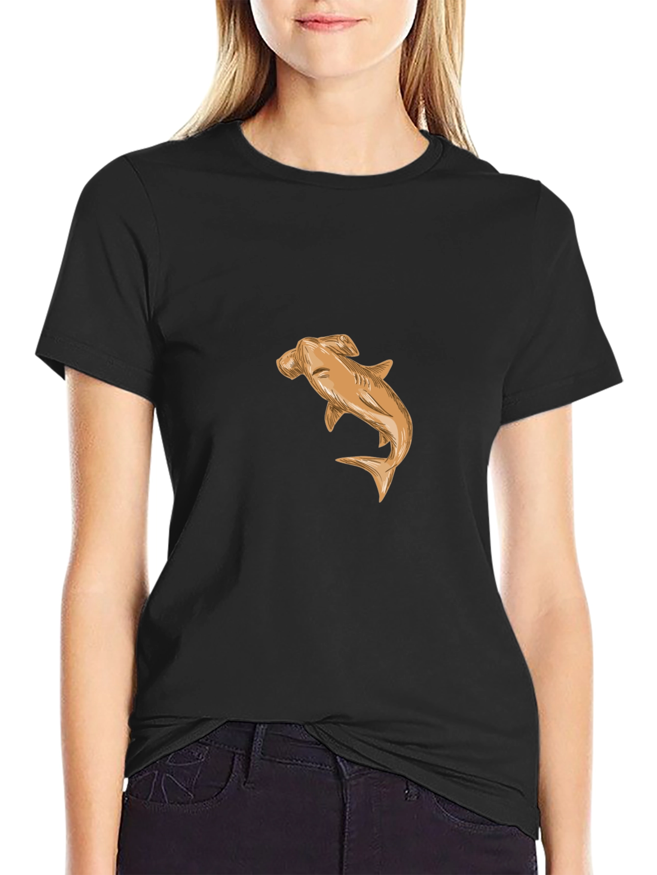 Hammerhead Shark Black T-Shirt - Unique Design