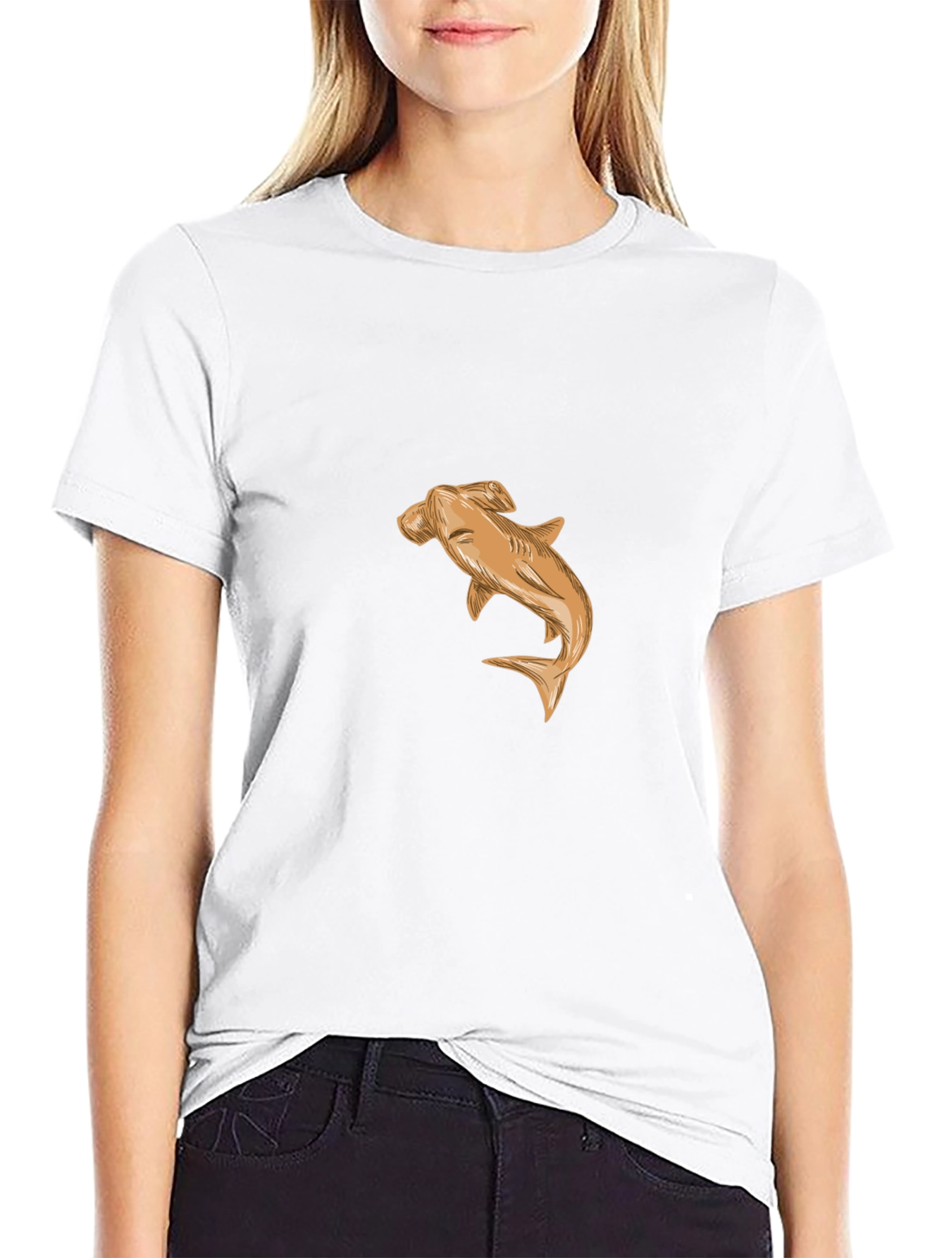 Hammerhead Shark Black T-Shirt - Unique Design
