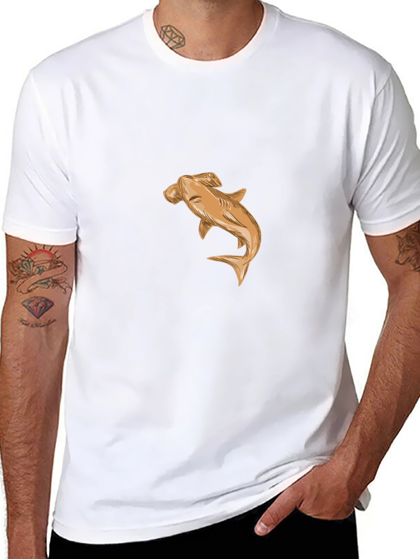 Hammerhead Shark Black T-Shirt - Unique Design