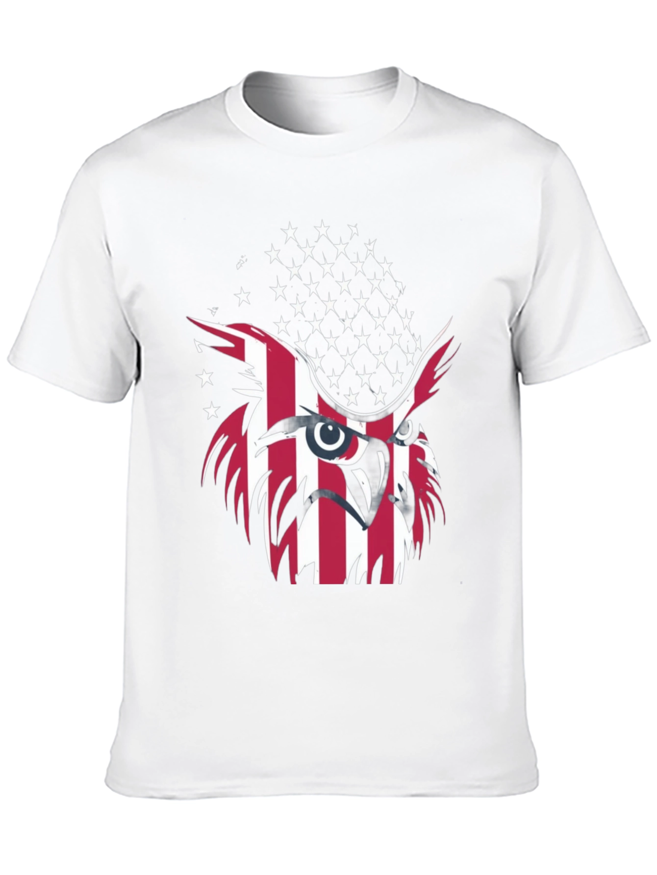 Patriotic Owl T-Shirt - USA Flag Design