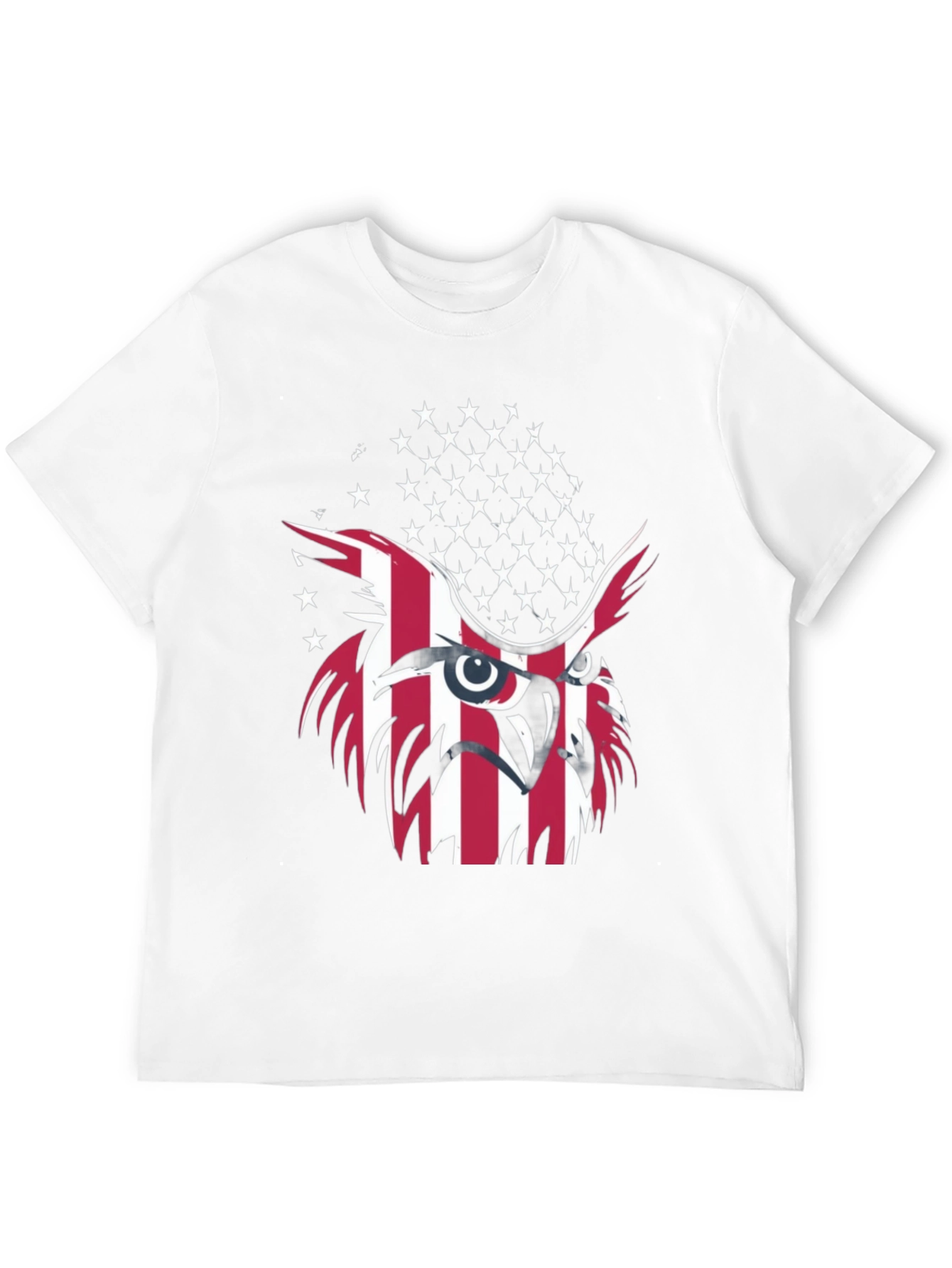 Patriotic Owl T-Shirt - USA Flag Design