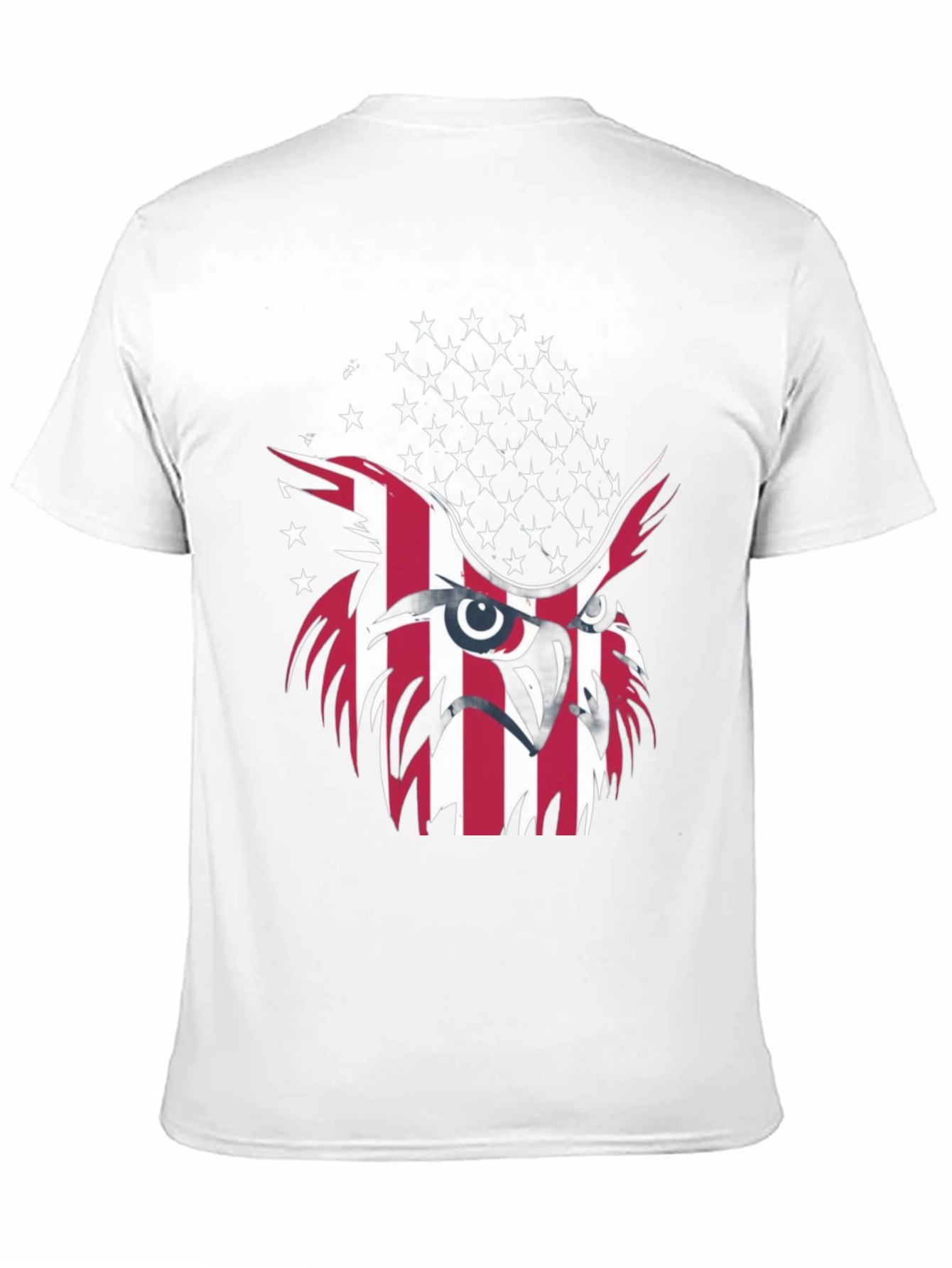Patriotic Owl T-Shirt - USA Flag Design