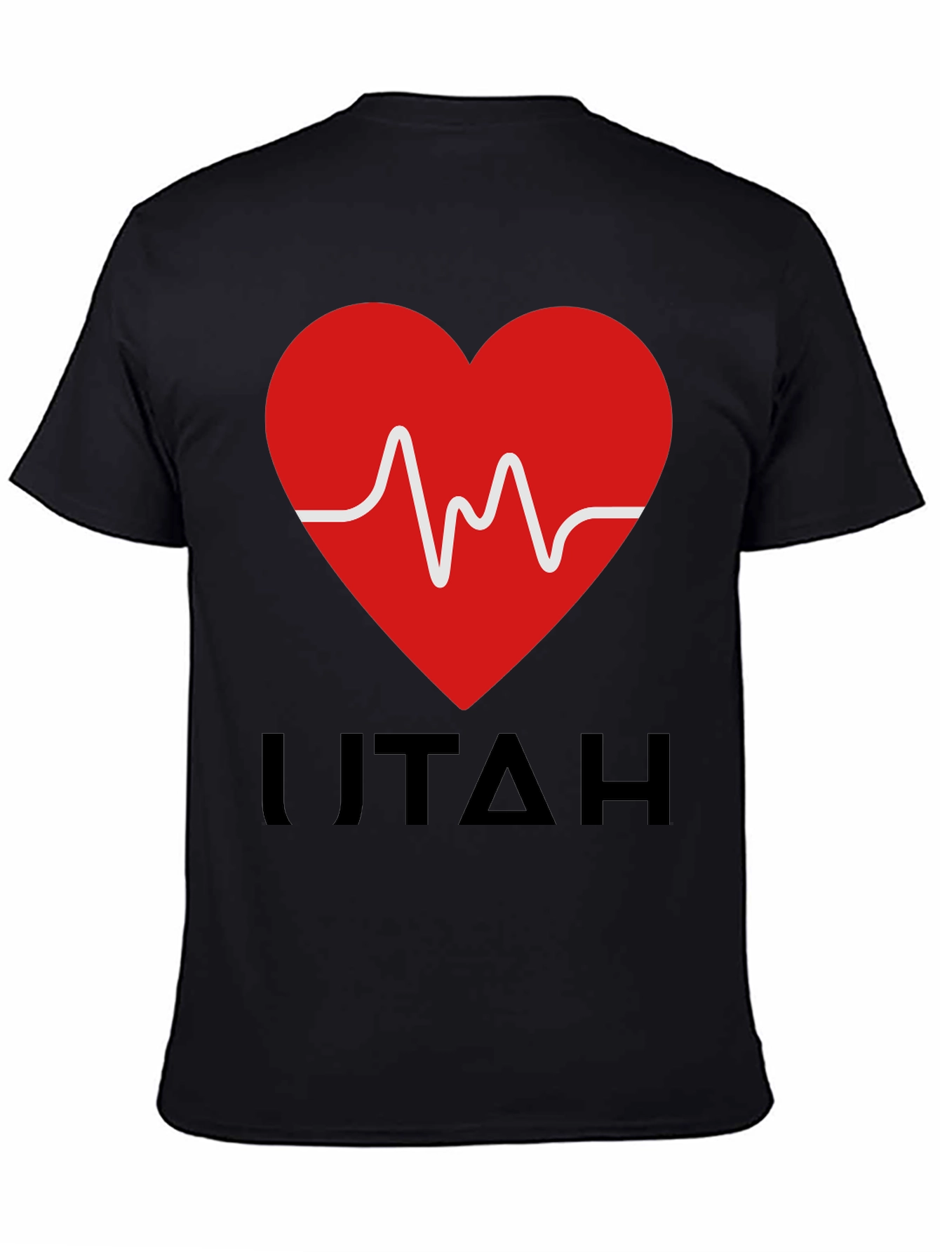 I Love Utah Heartbeat Graphic T-Shirt