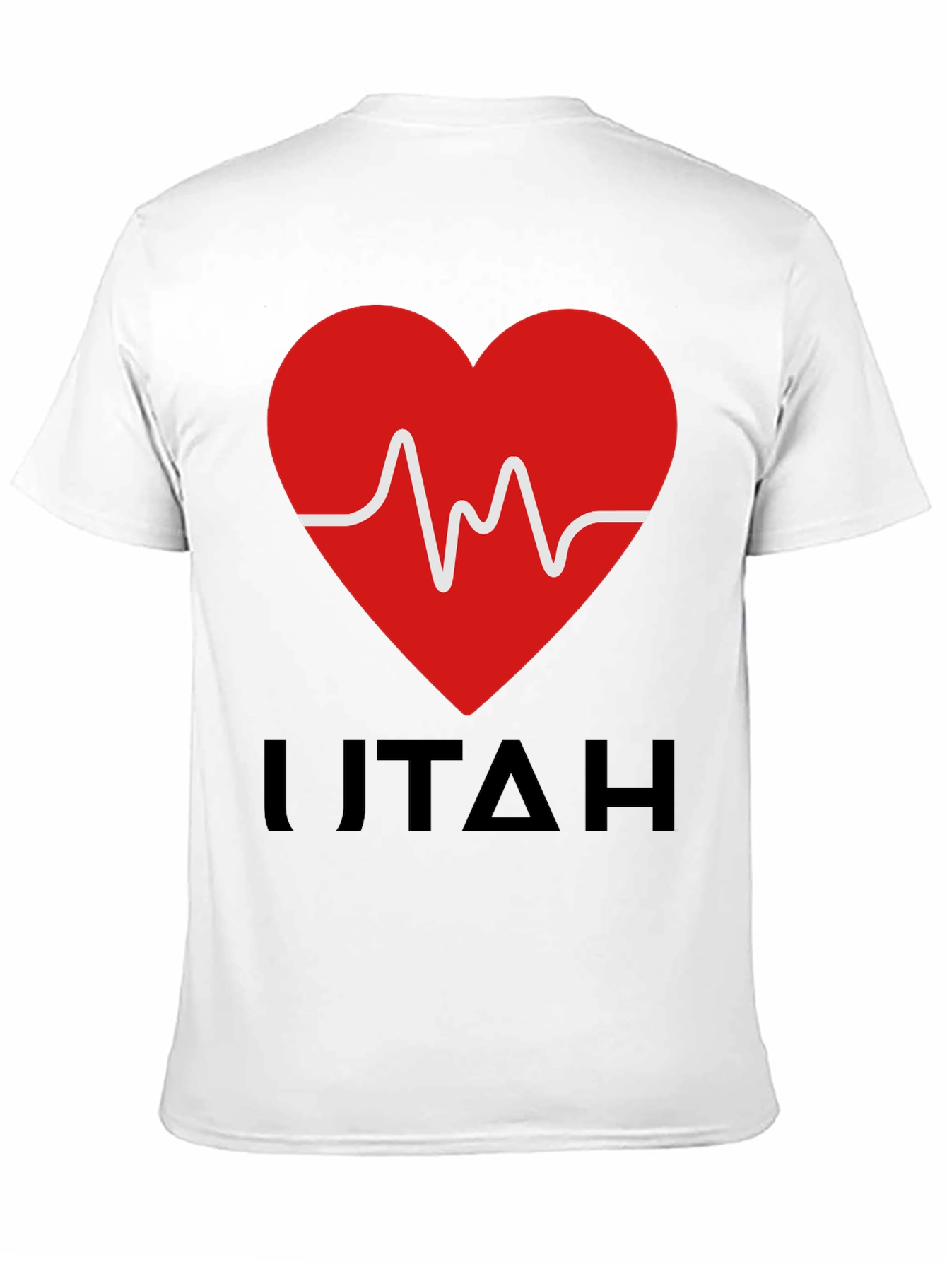 I Love Utah Heartbeat Graphic T-Shirt