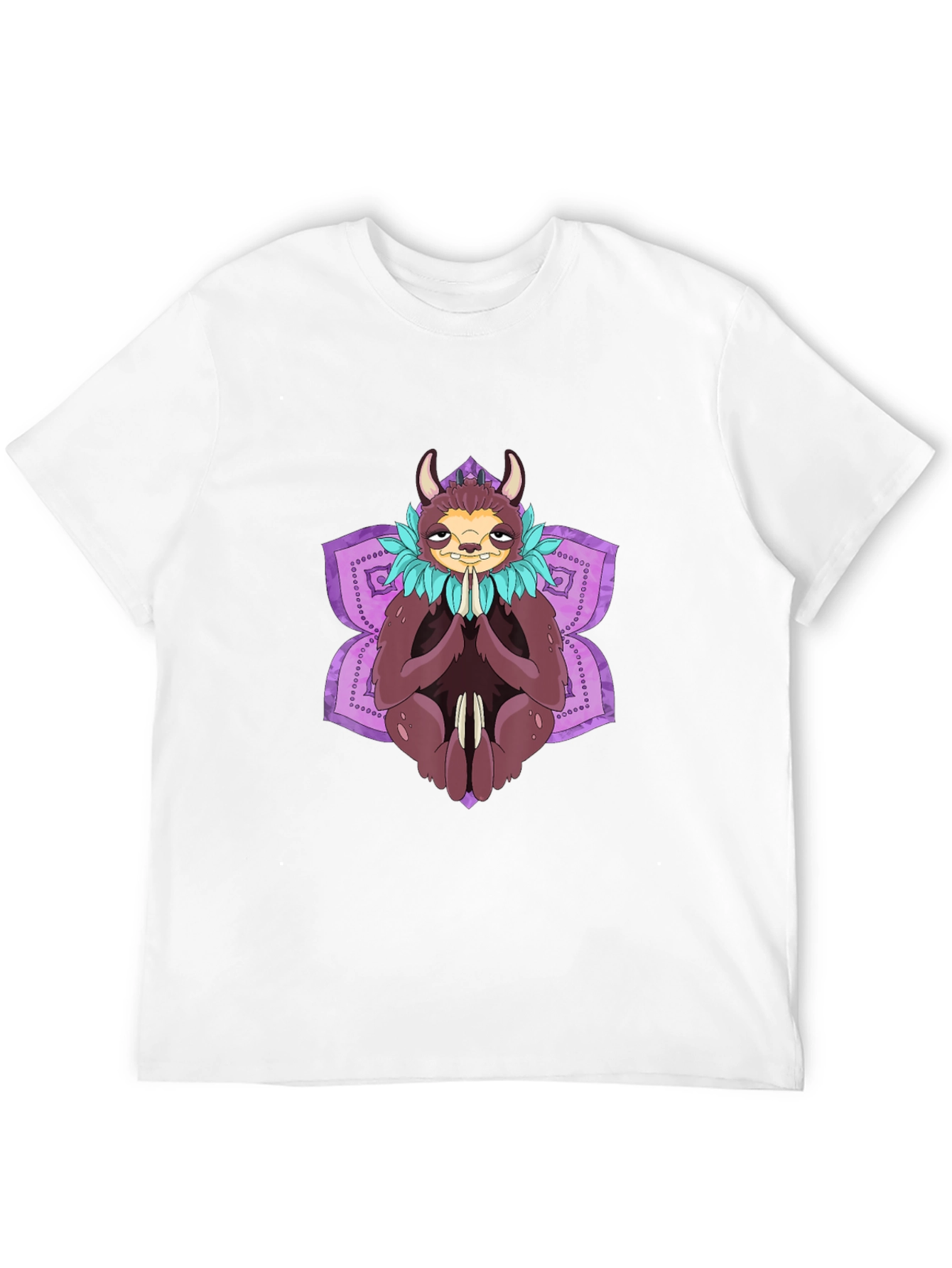 Sloth Meditation Graphic Tee - Relaxed Fit