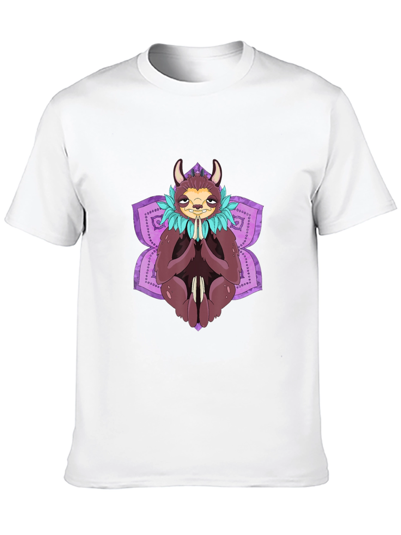 Sloth Meditation Graphic Tee - Relaxed Fit