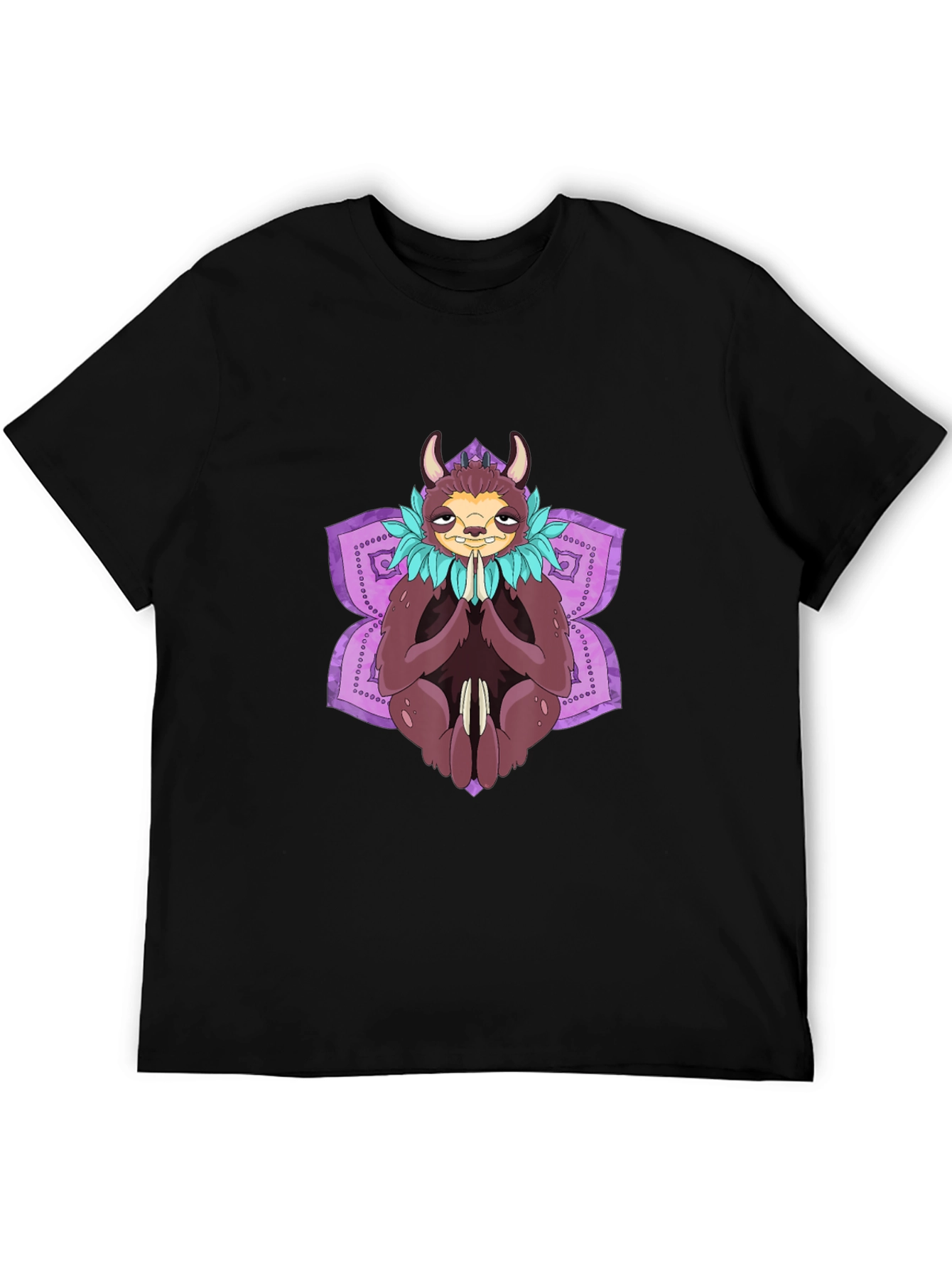 Sloth Meditation Graphic Tee - Relaxed Fit