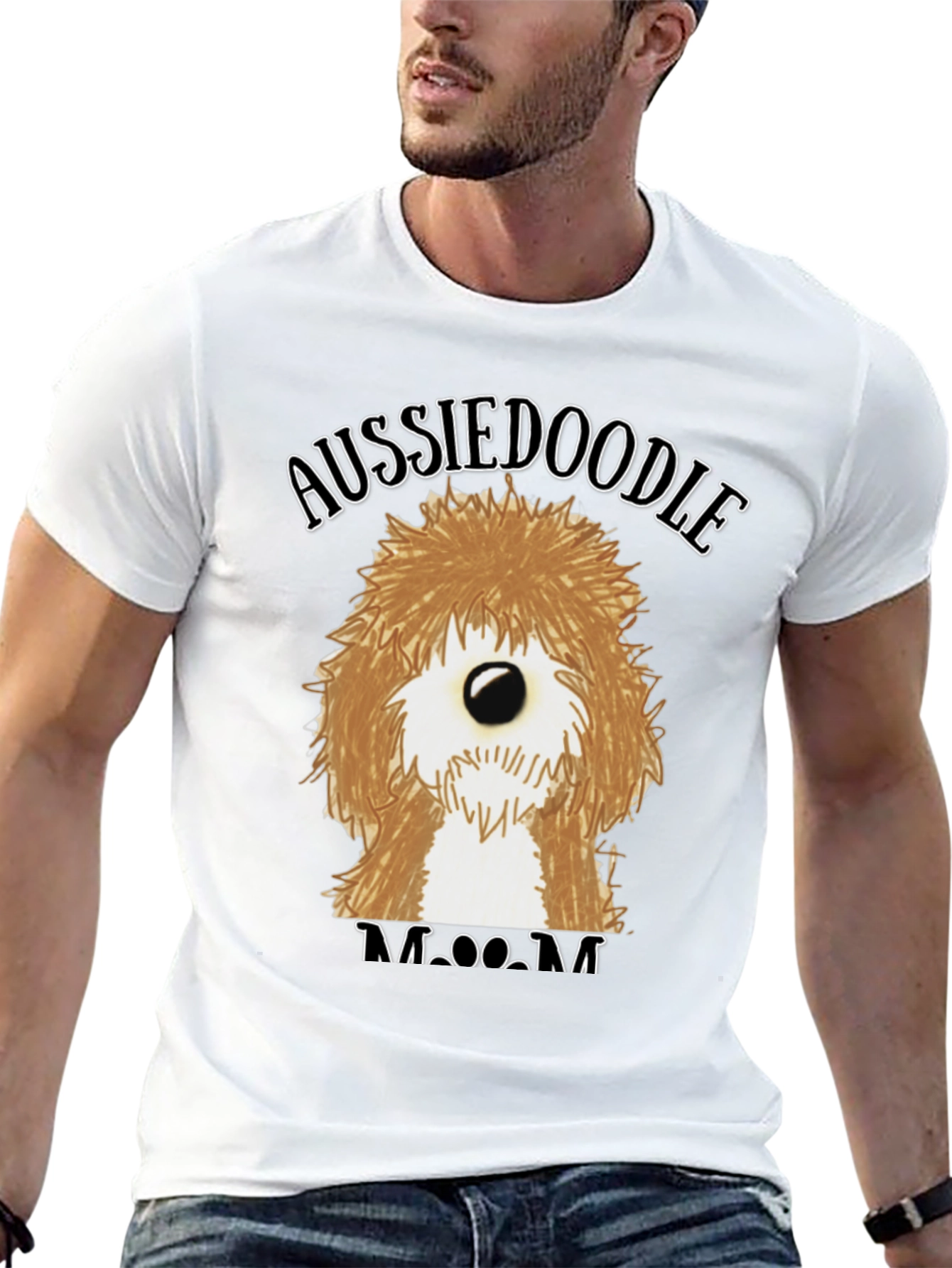 Aussiedoodle Mom T-Shirt - Cute Dog Lover Tee