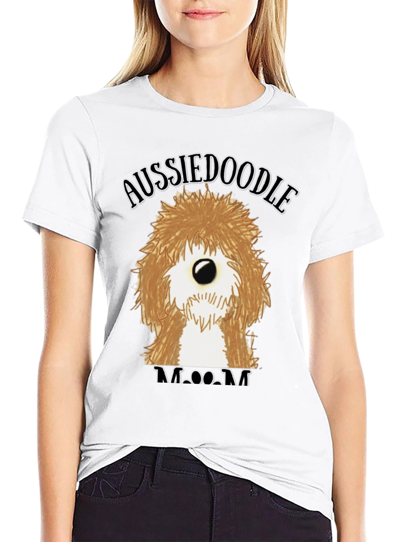 Aussiedoodle Mom T-Shirt - Cute Dog Lover Tee