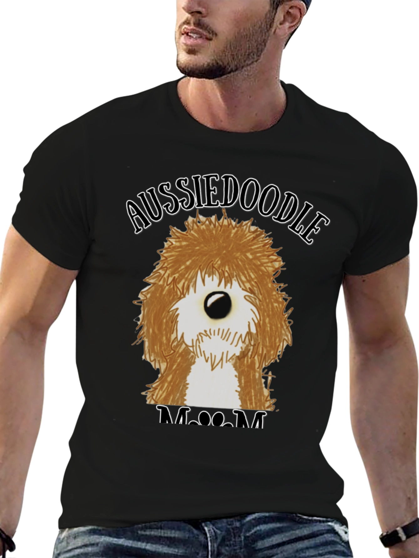 Aussiedoodle Mom T-Shirt - Cute Dog Lover Tee