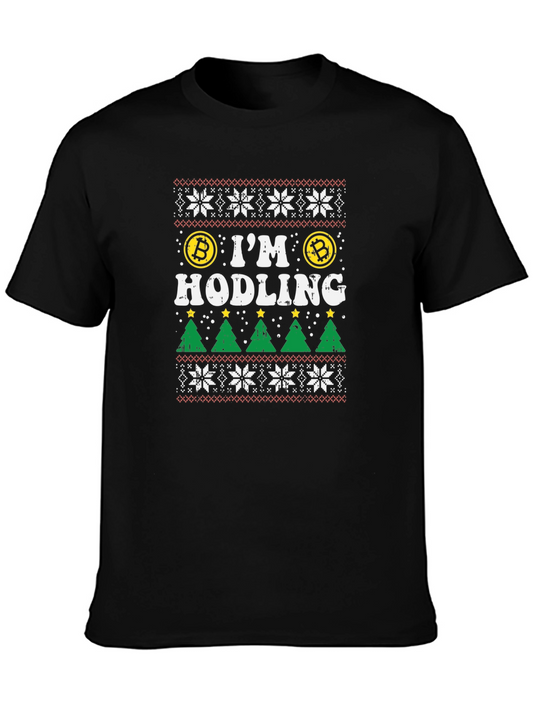 Bitcoin HODLing Ugly Christmas Sweater T-Shirt