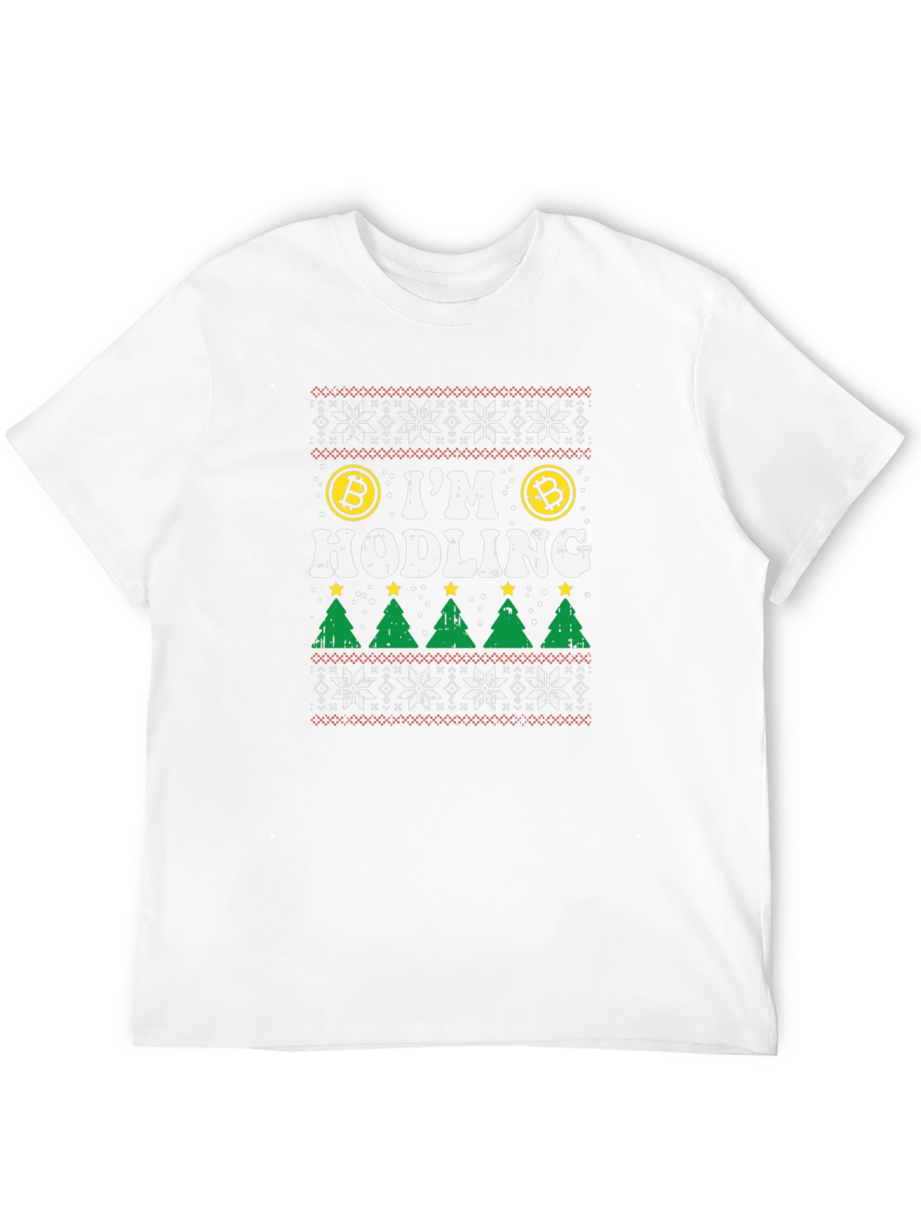 Bitcoin HODLing Ugly Christmas Sweater T-Shirt