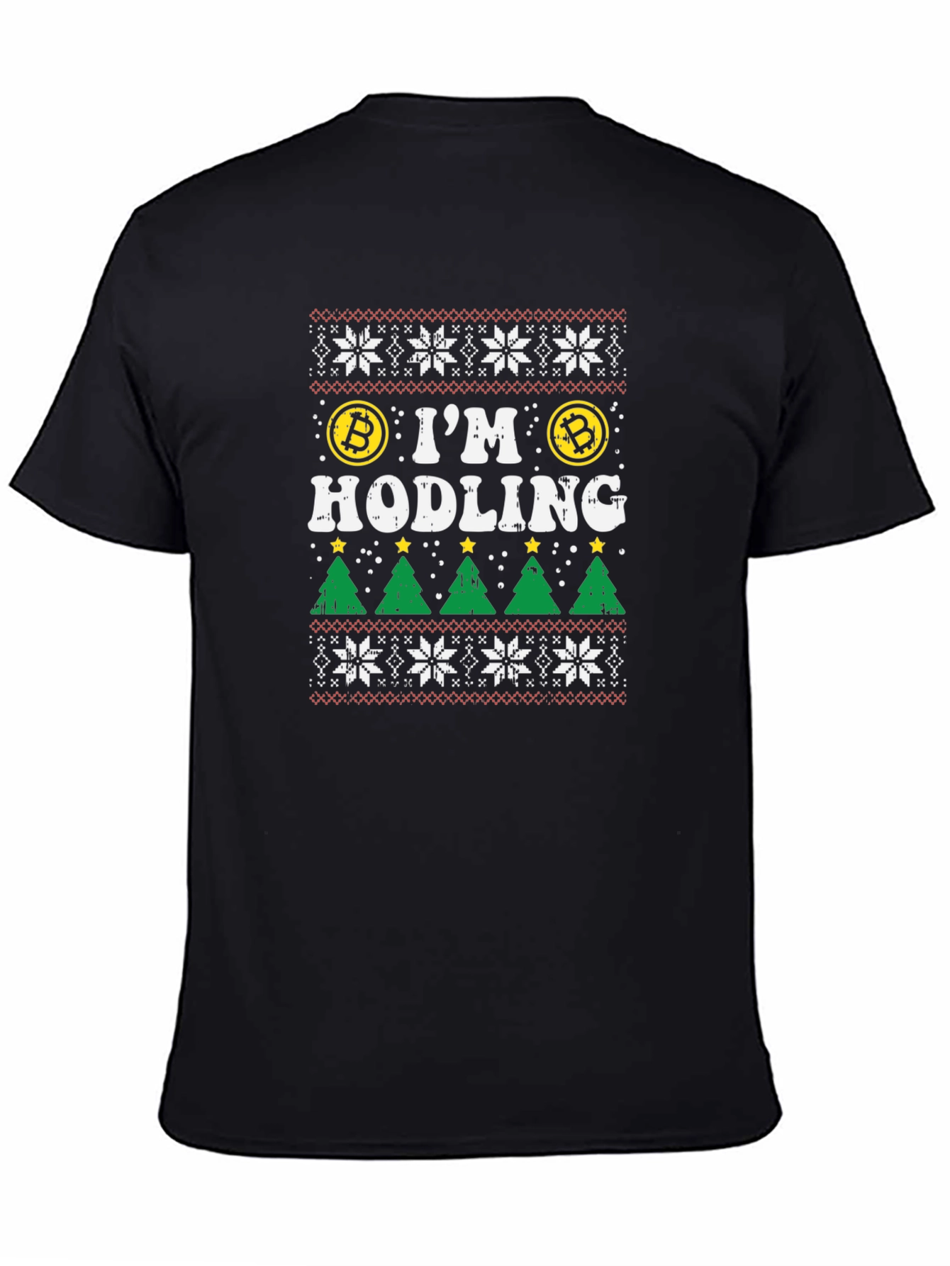 Bitcoin HODLing Ugly Christmas Sweater T-Shirt