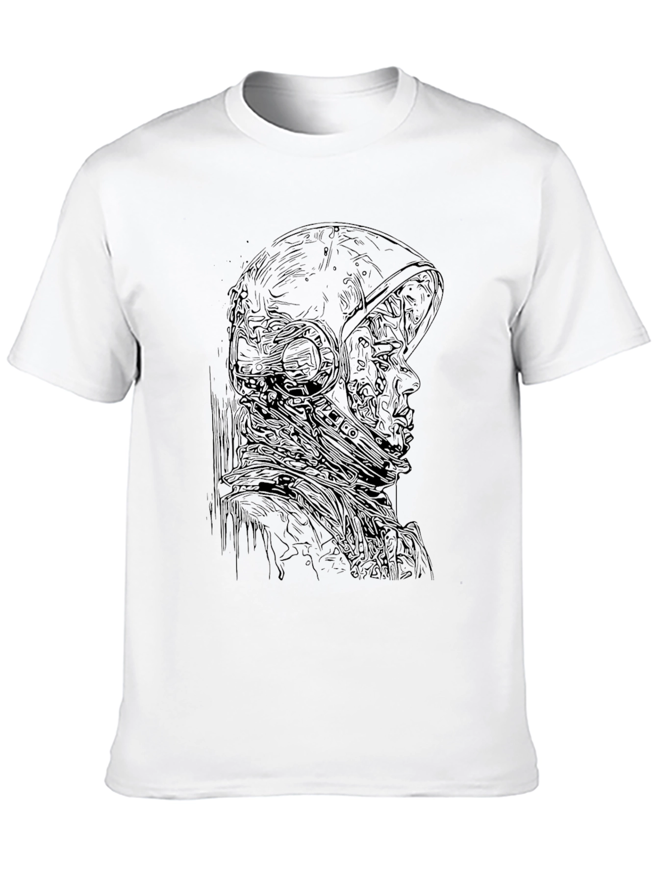 Astronaut Graphic Print Black T-Shirt