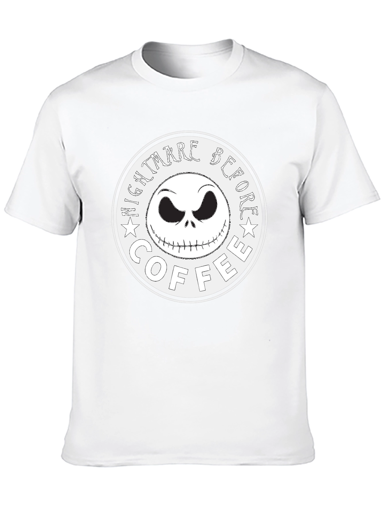 Nightmare Before Coffee T-Shirt - Halloween Jack Skellington