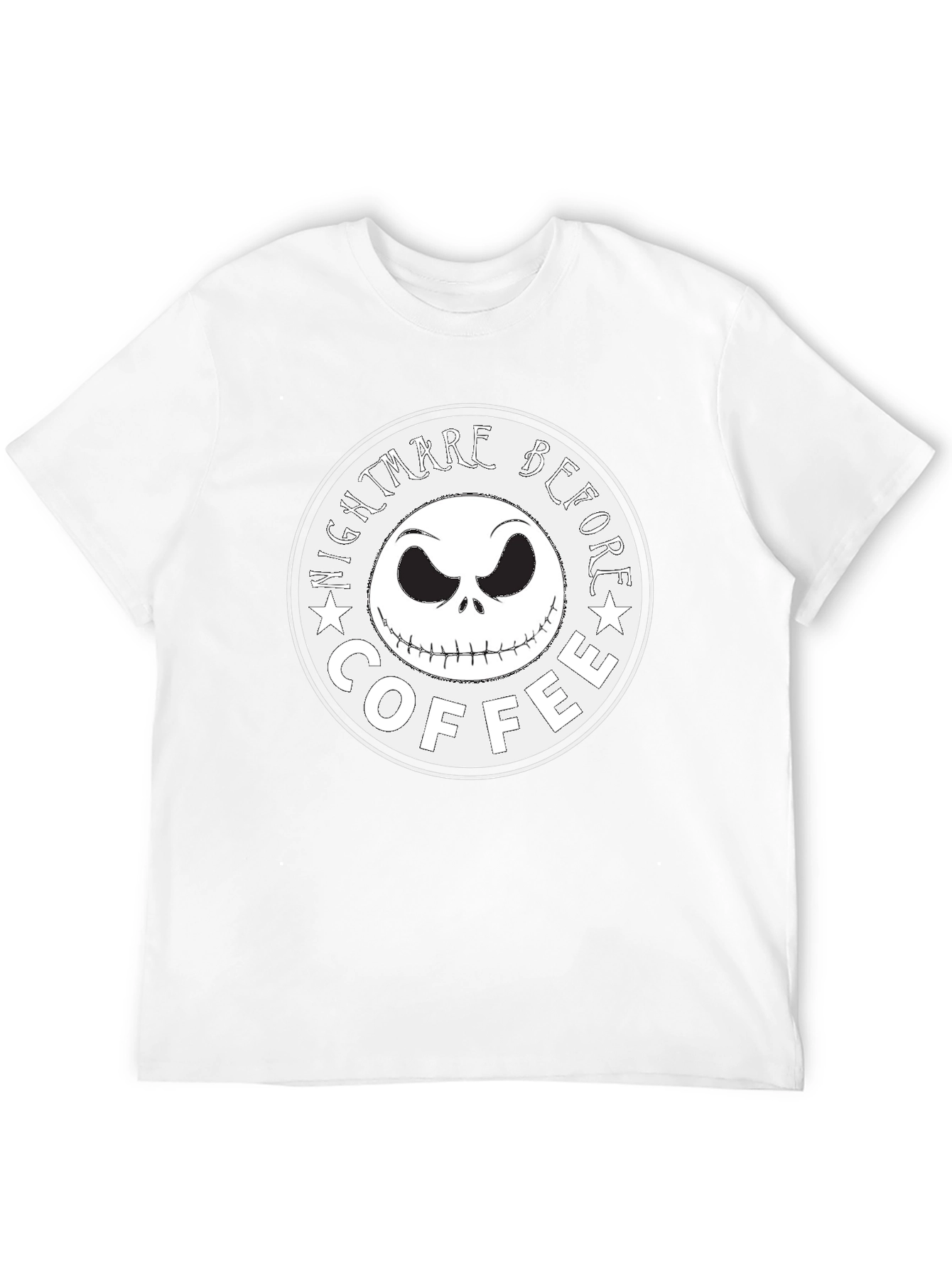 Nightmare Before Coffee T-Shirt - Halloween Jack Skellington