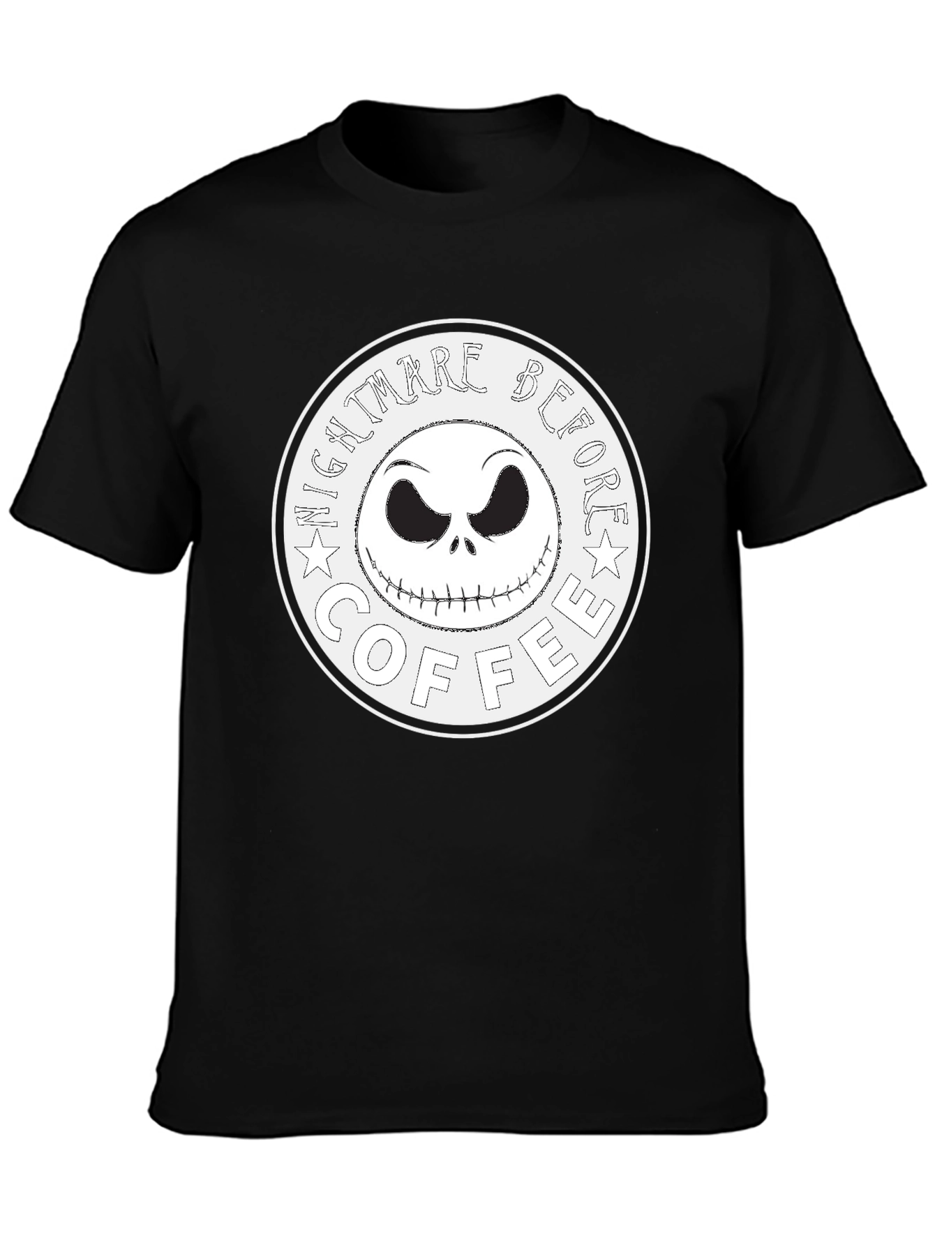 Nightmare Before Coffee T-Shirt - Halloween Jack Skellington