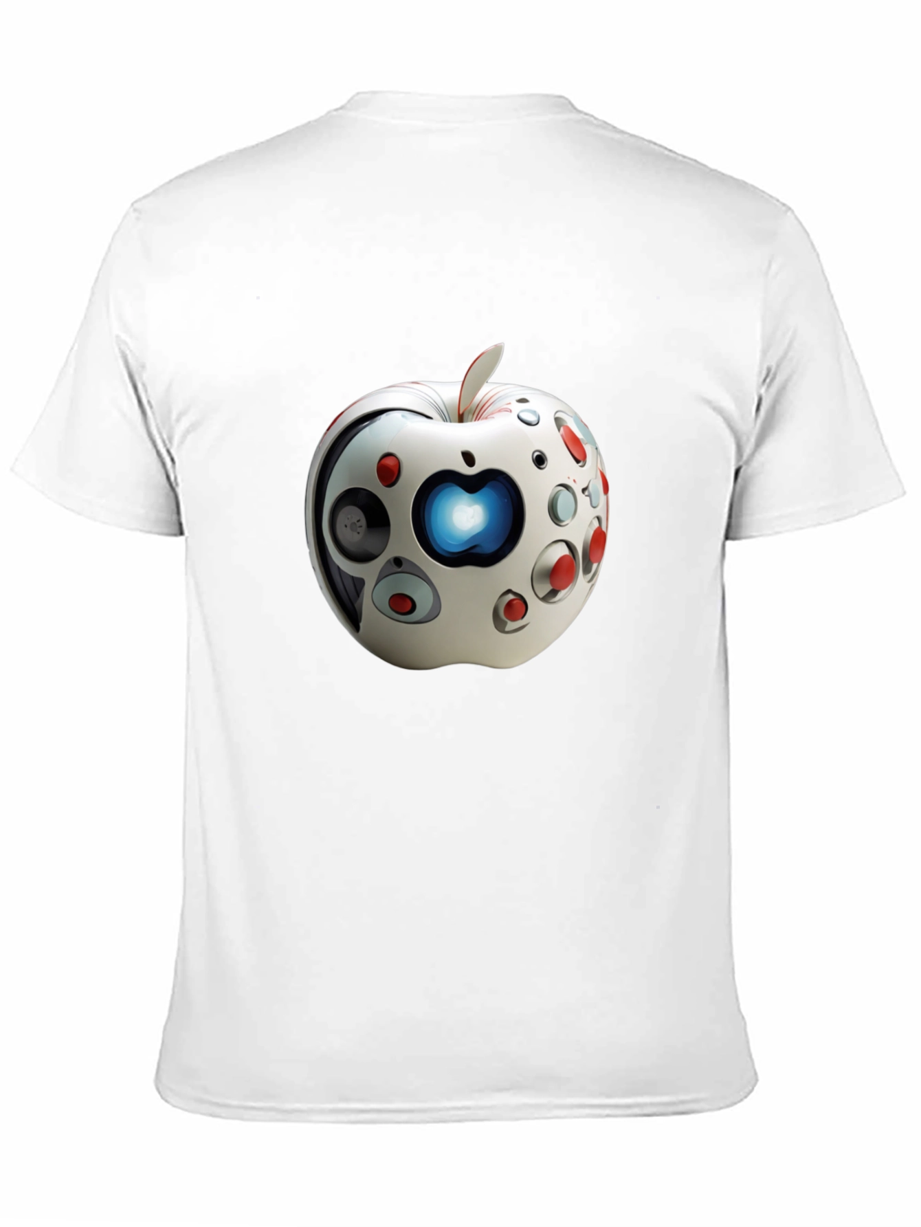Futuristic Apple Graphic T-Shirt